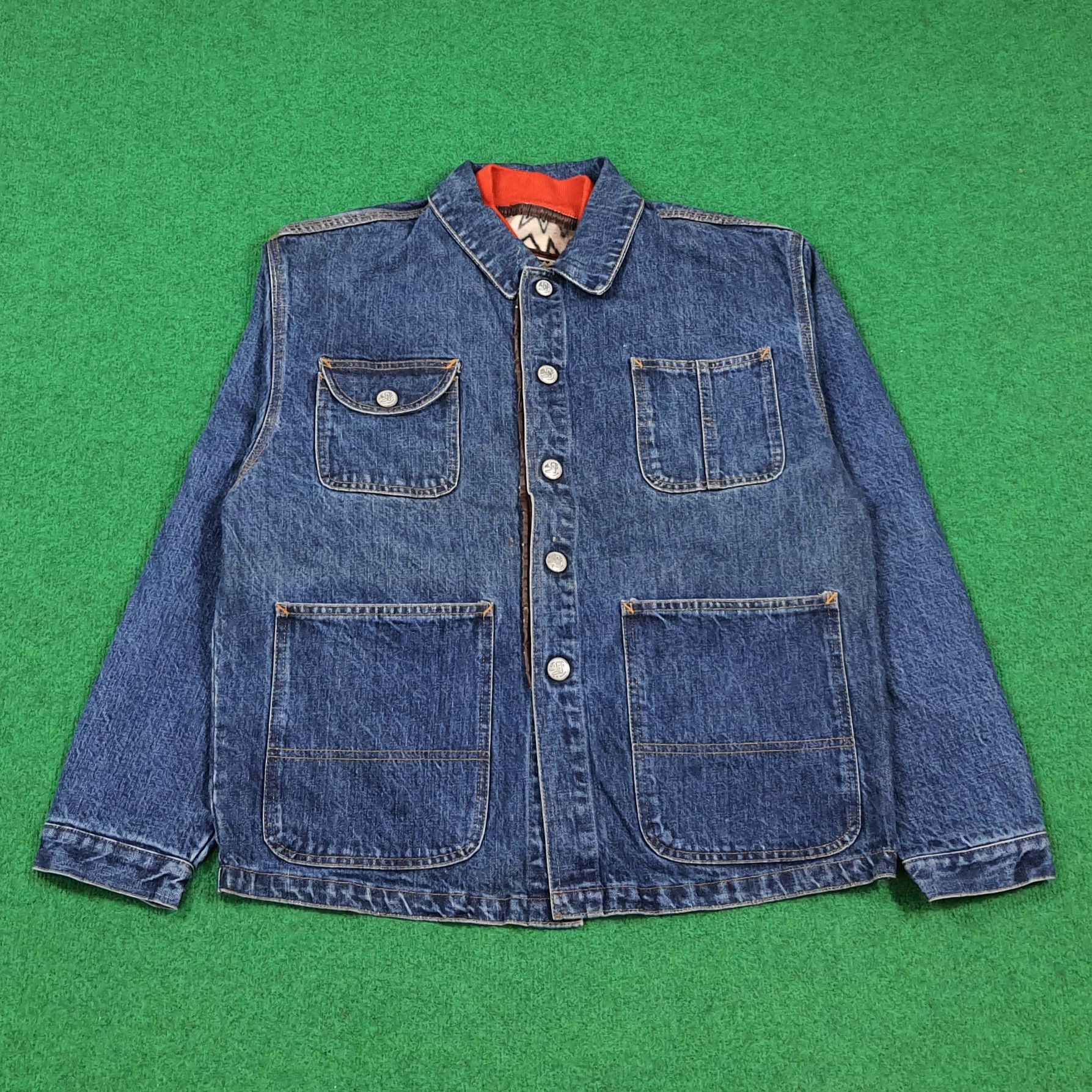 Vintage Vintage Bobson Denim Core Blanket Lined Native Tribal Size US L / EU 52-54 / 3 - 1 Thumbnail