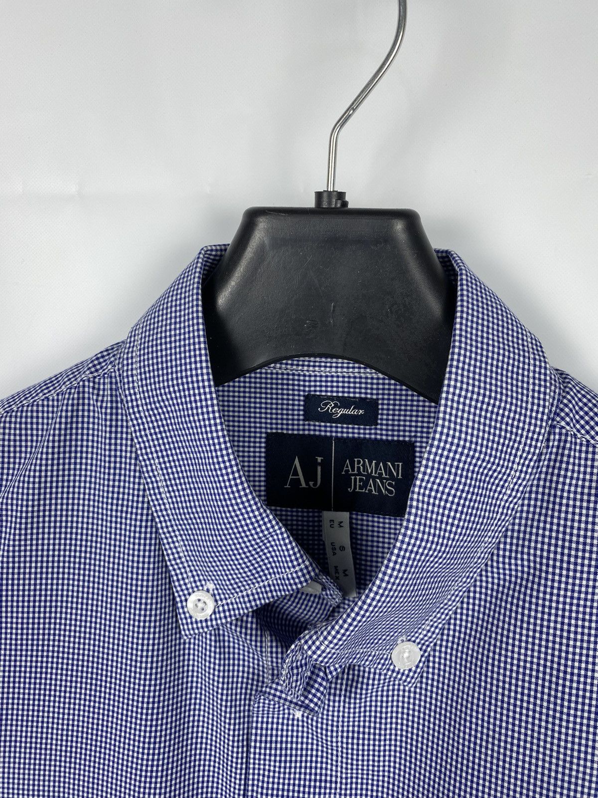 Armani Armani Jeans Shirt Button Up Embroidered Logo Check size M Size US M / EU 48-50 / 2 - 4 Thumbnail