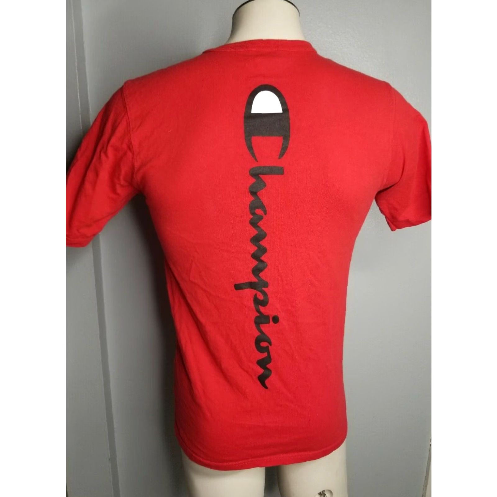 Champion Champion Life T-Shirt Mens S Red Big C Logo Team Scarlet Spellout Vintage No Size US S / EU 44-46 / 1 - 2 Thumbnail