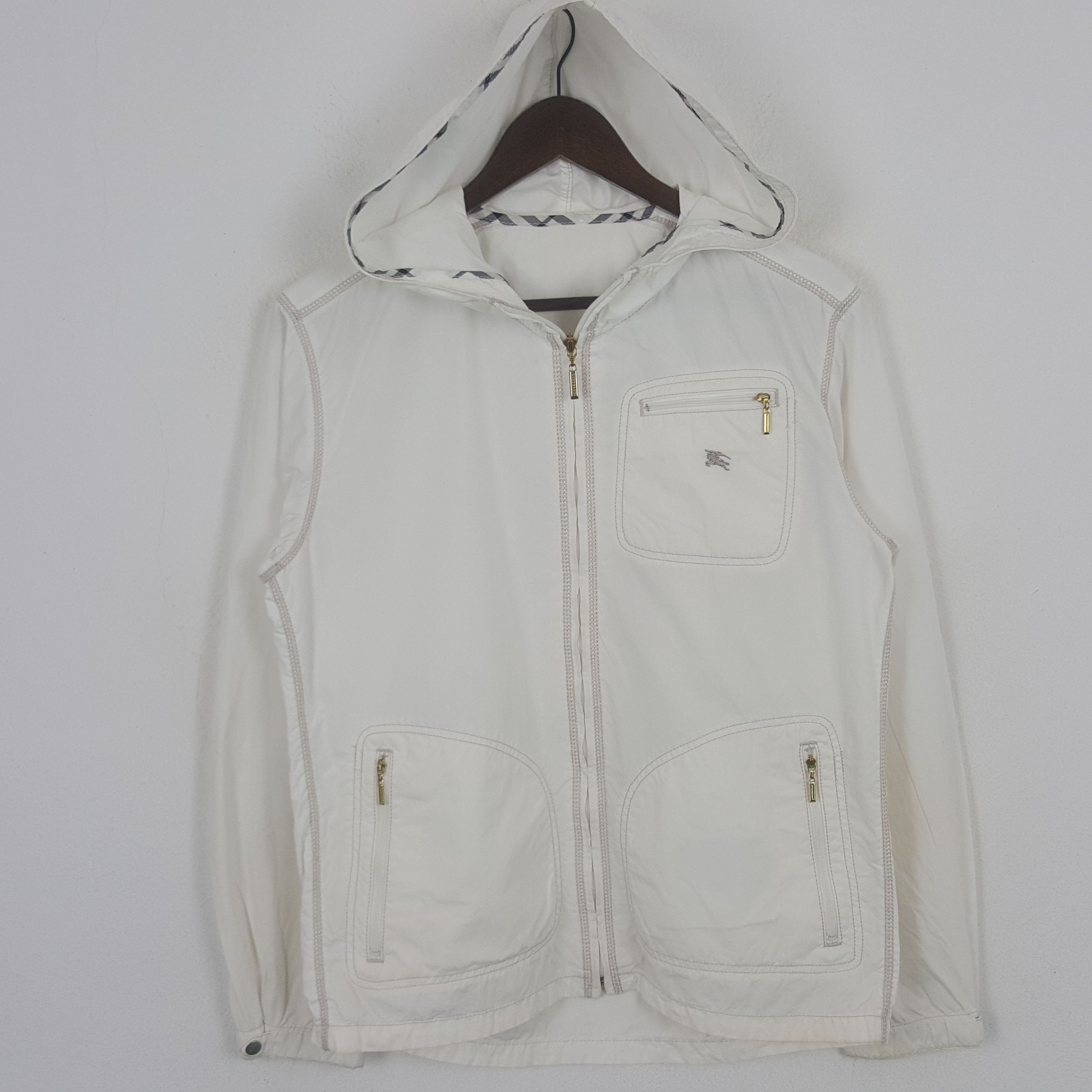 Burberry Vintage Burberry London Blue Label Custom Logo Zipper Jacket Size L / US 10 / IT 46 - 3 Thumbnail