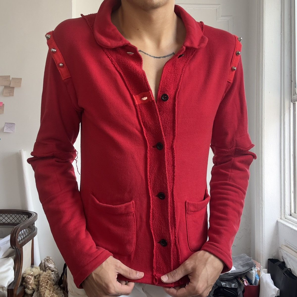 Other MILKBOY Japan red button-up Cardigan — SUPER RARE Size US M / EU 48-50 / 2 - 4 Thumbnail