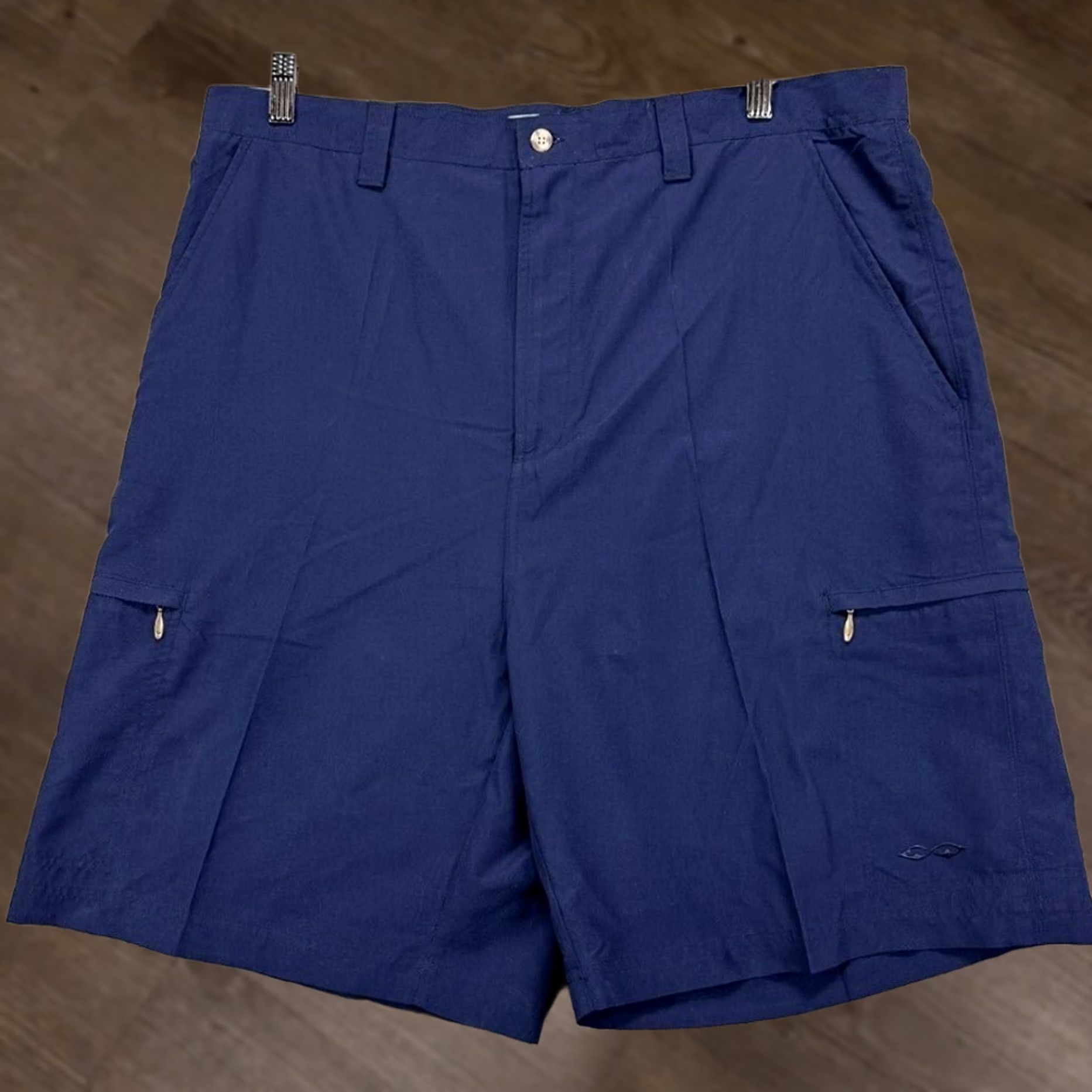 Vintage Snake Eyes Cargo Shorts Mens 40 Blue Performance Golf Flex Tech Size US 40 / EU 56 - 1 Thumbnail