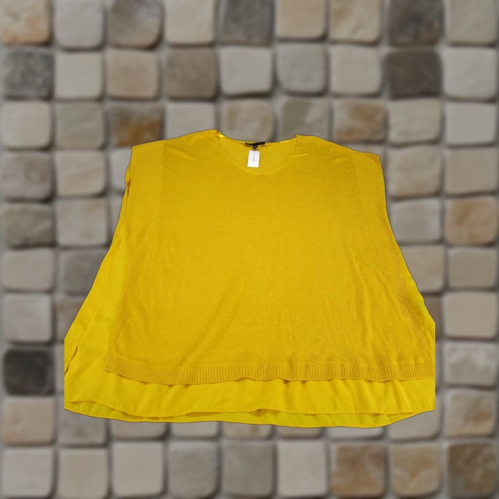Vintage Lane Bryant Shirt Womens 22 Yellow Knit Camisole NEW Size 3XL / US 20-22 - 1 Thumbnail