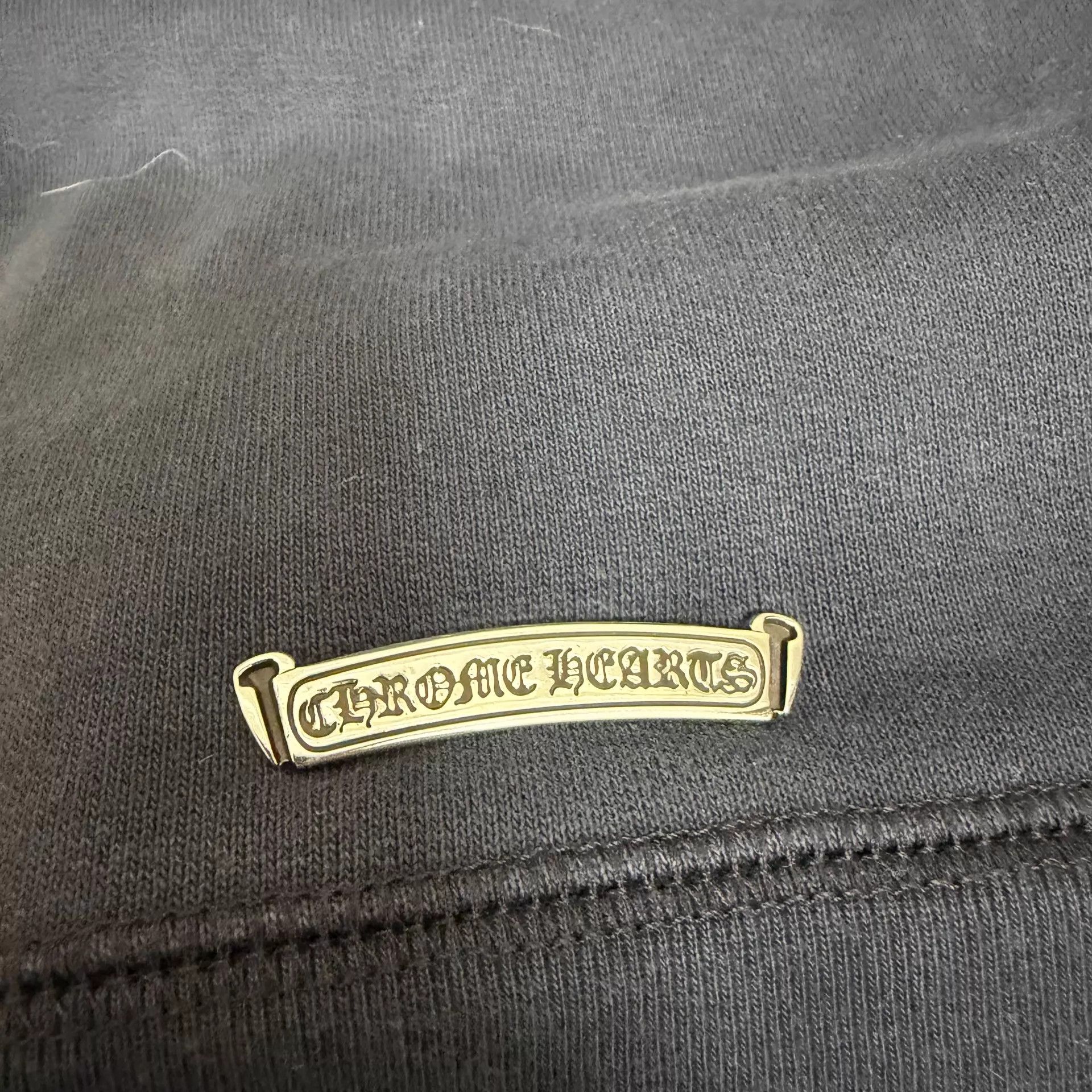 Chrome Hearts Chrome Hearts Washed Gray Cross Patch Hoodie XL Size US XL / EU 56 / 4 - 3 Thumbnail
