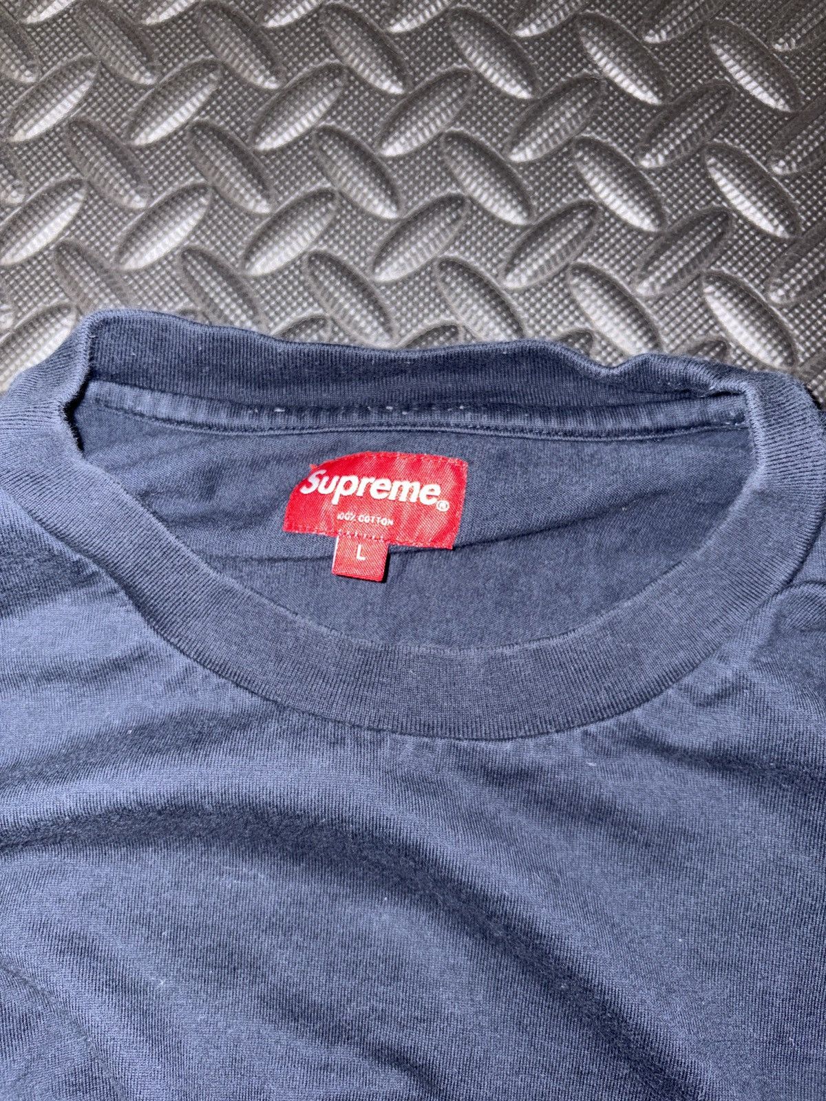 Supreme SUPREME SMALL BOX TEE- WASHED NAVY/ SIZE Large L SS19 Size US L / EU 52-54 / 3 - 4 Thumbnail