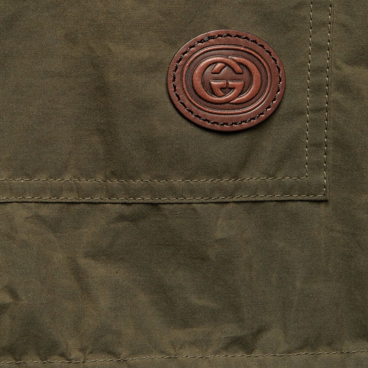 Gucci o1mt1gz0725 Waxed Cotton Adjustable Length Jacket in Green Size US M / EU 48-50 / 2 - 4 Thumbnail