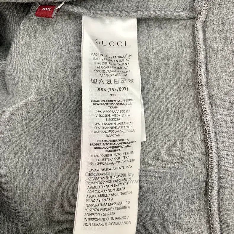 Gucci Gucci Grey logo letter embroidery hooded long-sleeved swea Size XXS / US 00 / IT 34 - 6 Thumbnail