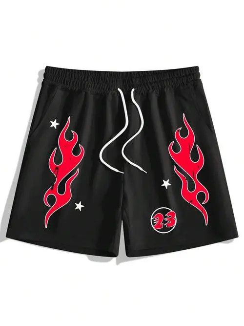 Japanese Brand Print Y2k Shorts DRIP summer Size US 36 / EU 52 - 2 Thumbnail