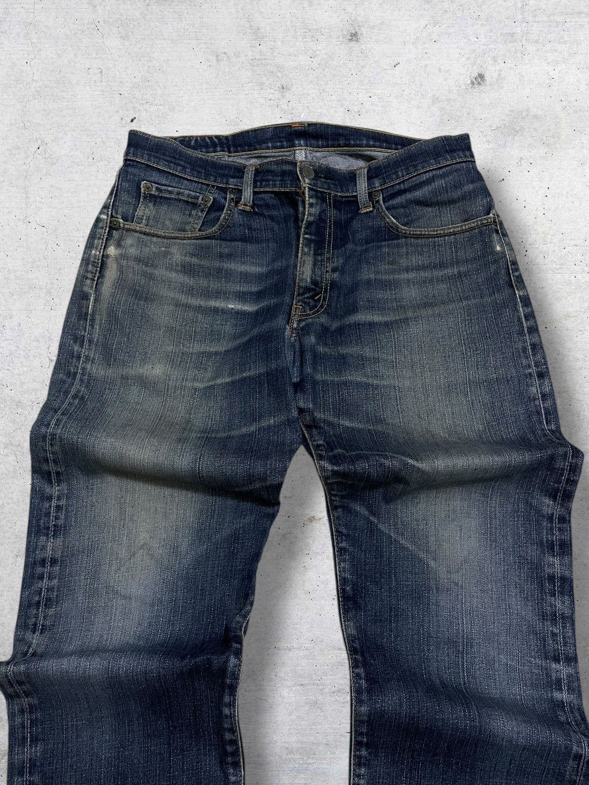 Levi's Vintage Clothing VINTAGE 705 LEVIS USA DESIGNER 90S RIPPED OLD BLUEWASH DENIM Size US 33 - 4 Thumbnail