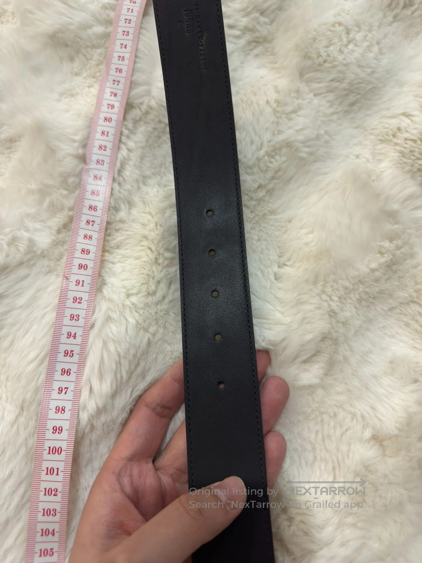 Gucci Guicci Polka Dot Gold Buckle Belt| Size ONE SIZE - 9 Thumbnail