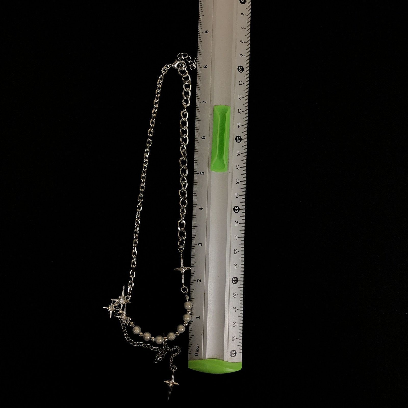Jewelry Electro Chain Crystal Star Abstract Necklace Pop Punk Size ONE SIZE - 5 Thumbnail