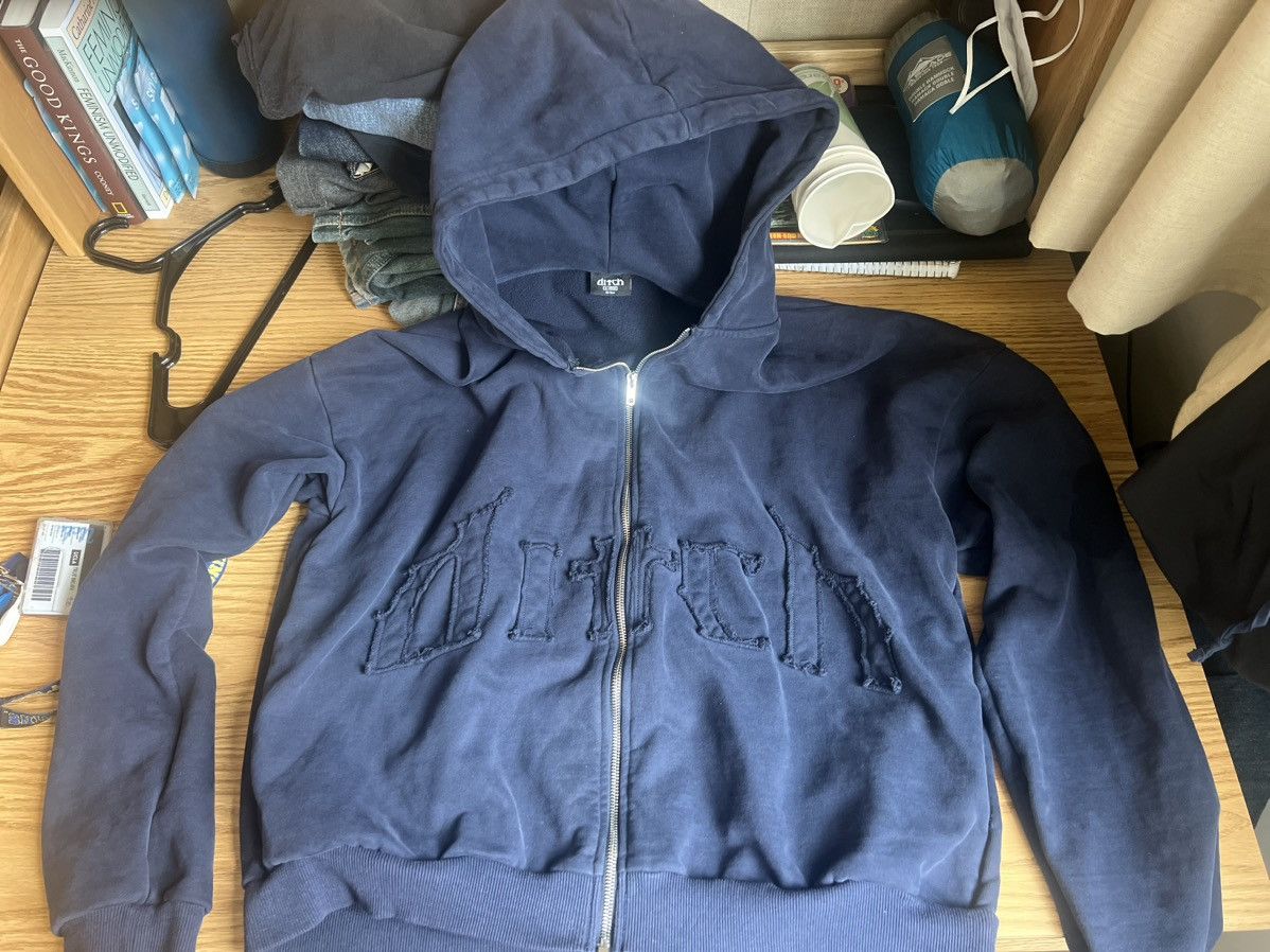 Other Hoodie Distressed Embroidery Half Zip Size US XL / EU 56 / 4 - 1 Thumbnail