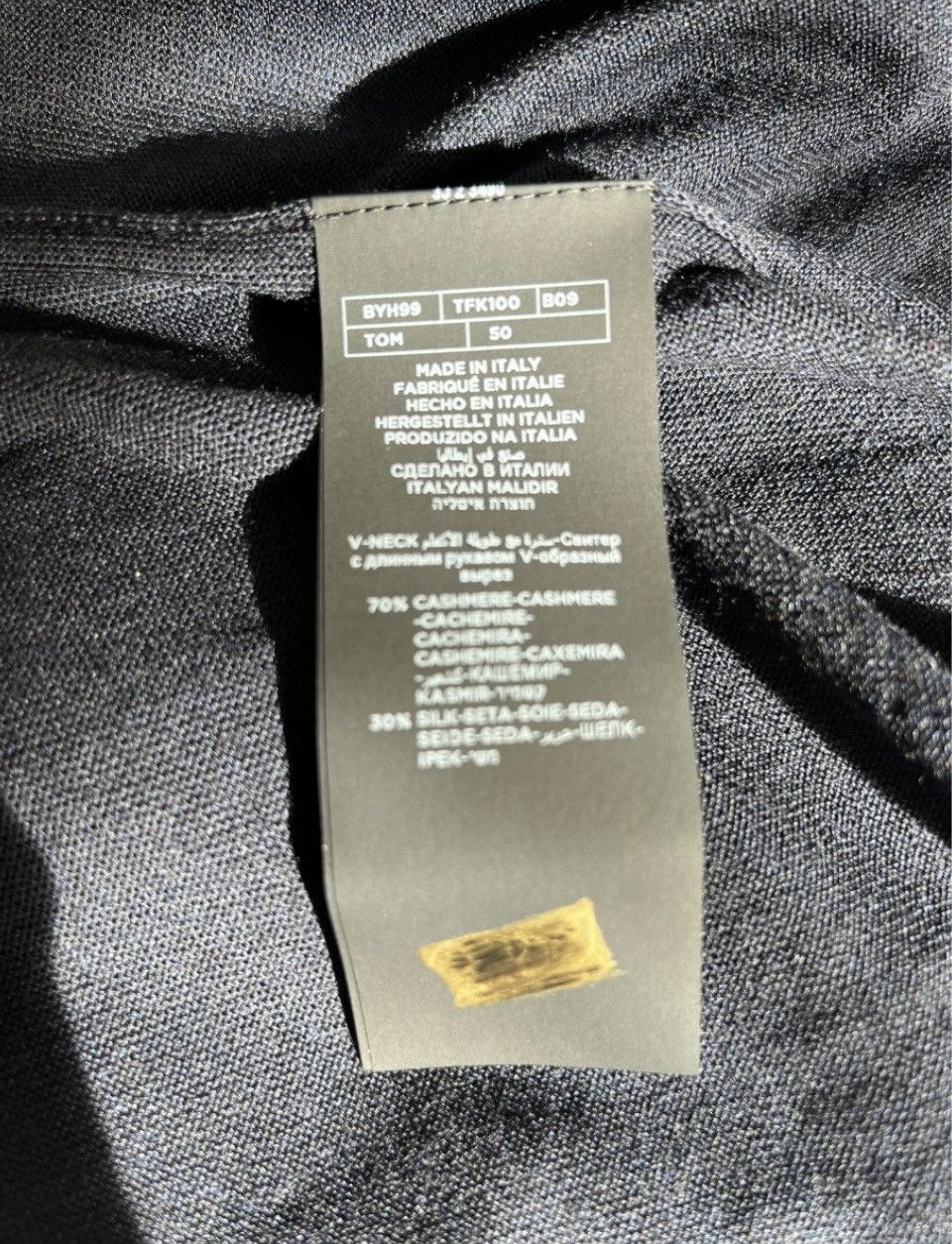 Tom Ford TOM FORD Cashmere sweatshirt 50 IT navy Size US M / EU 48-50 / 2 - 10 Thumbnail
