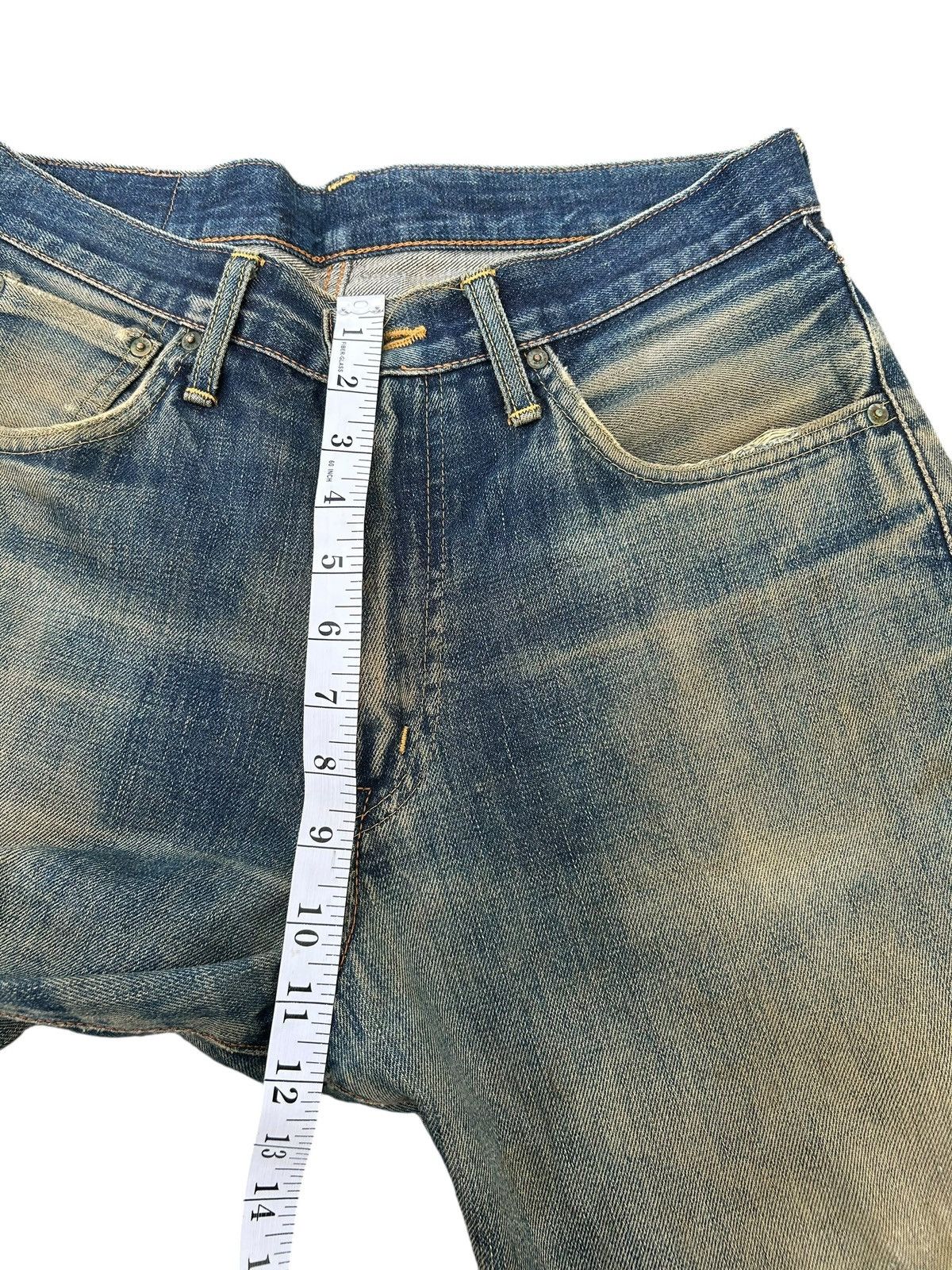 Kapital VINTAGE EDWIN 505X SELVEDGE RUSTY DISTRESSED DENIM JEANS Size US 32 / EU 48 - 24 Thumbnail