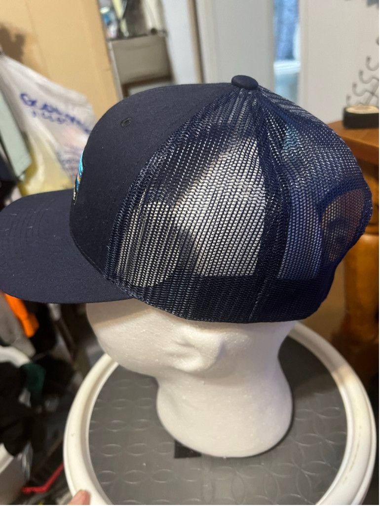 The Unbranded Brand Men's Navy Blue Trucker Hat with Neighborhood Lending Size ONE SIZE - 2 Thumbnail