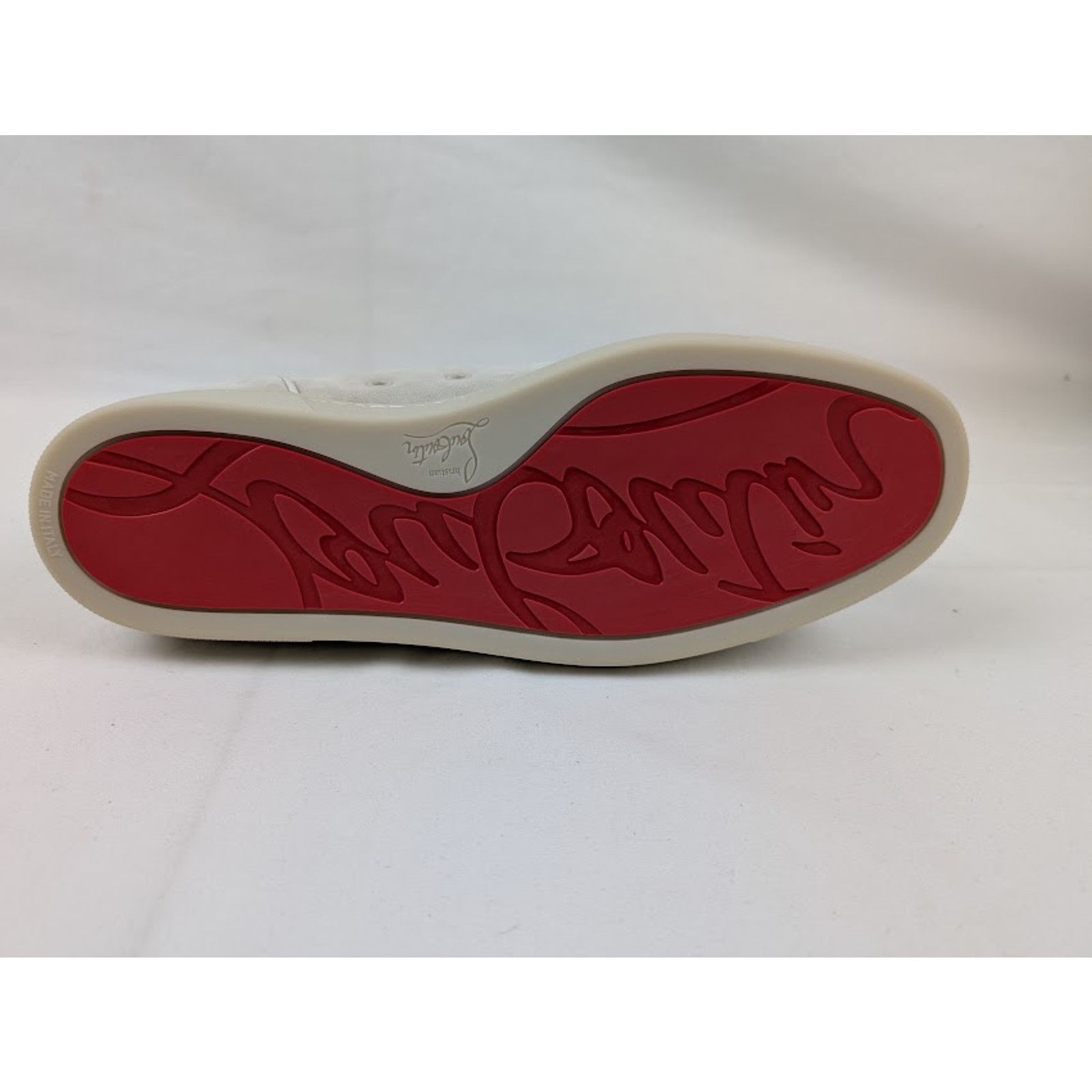 Christian Louboutin o1rshd1 Q:2 / Louis Junior Spikes Orlato Sneakers in Albatre Size US 13 / EU 46 - 7 Thumbnail