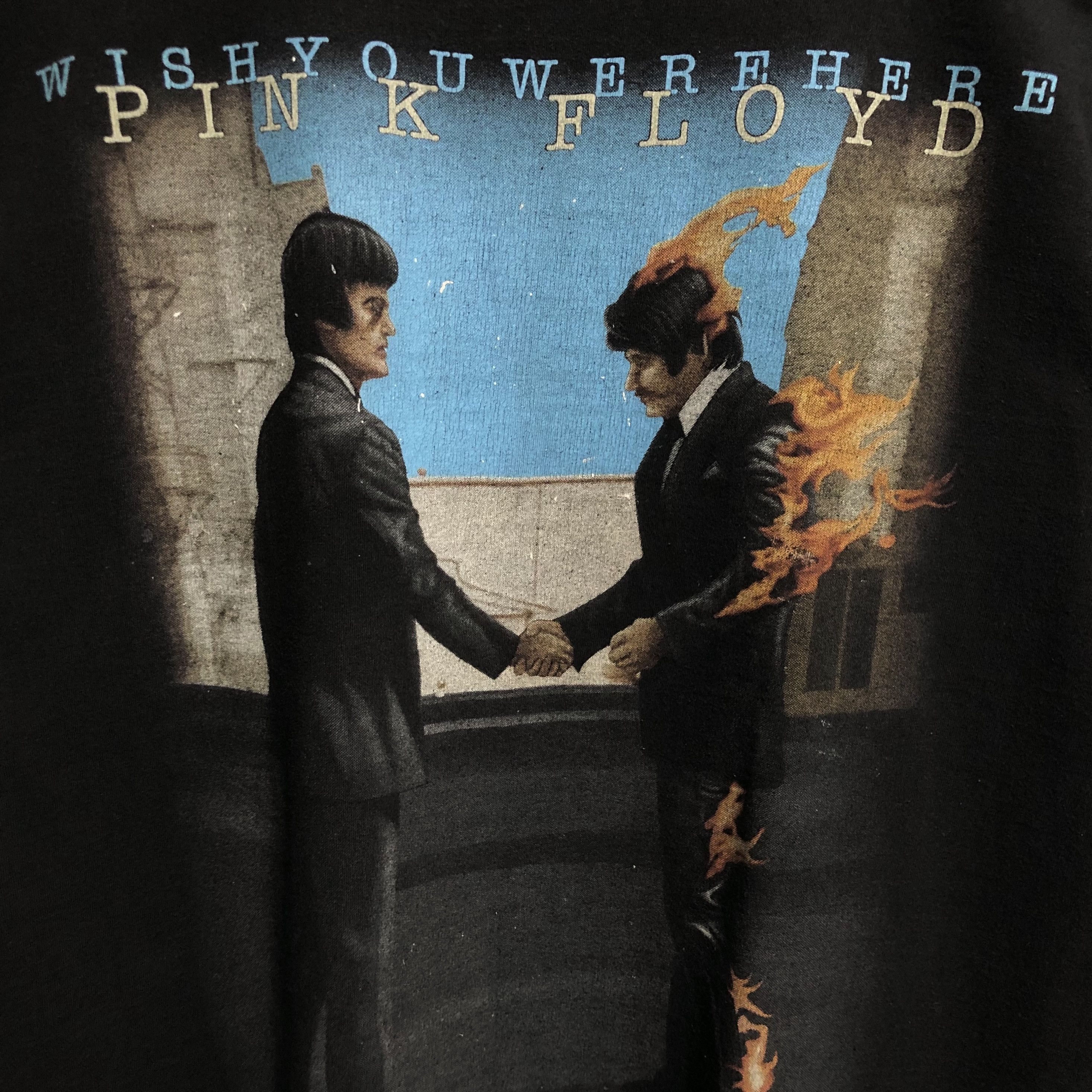 Pink Floyd Vintage Pink Floyd Wish You Were Here Fireman Tee Size US L / EU 52-54 / 3 - 5 Thumbnail