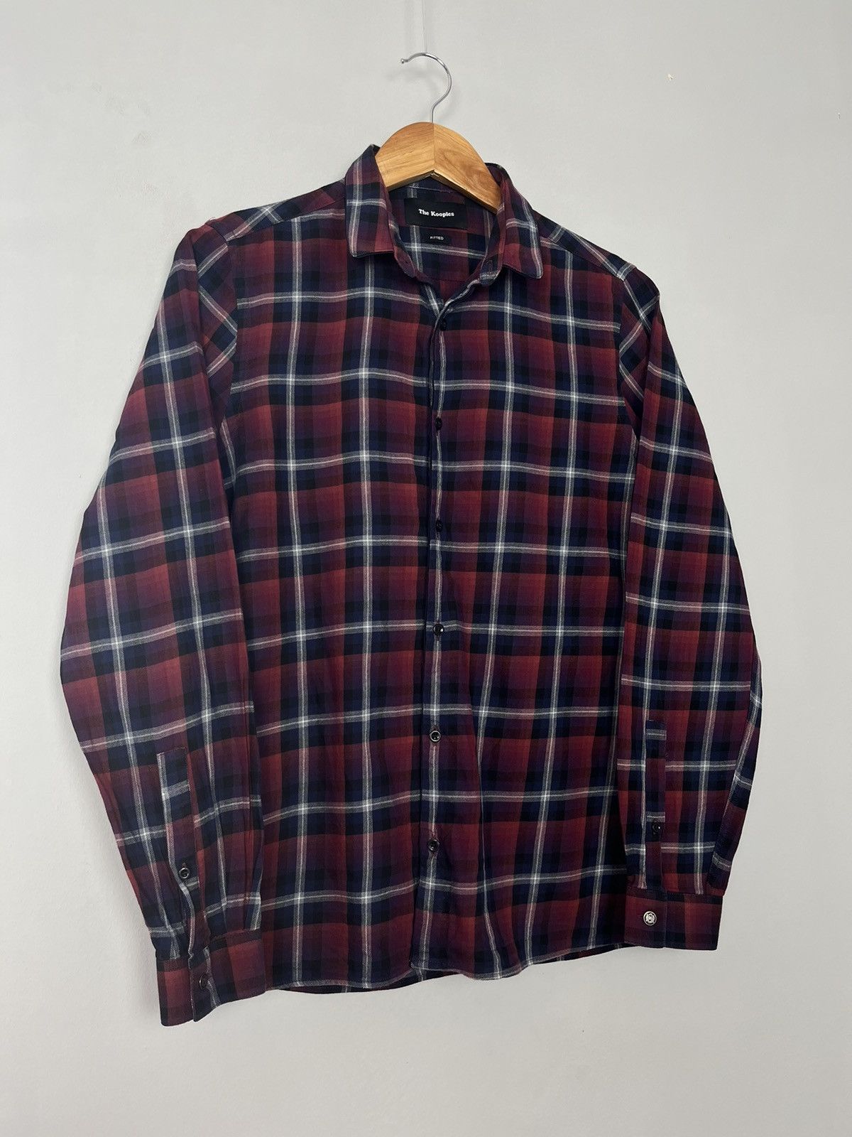 The Kooples The Kooples Plaid Cotton Long Sleeve Shirt Size US S / EU 44-46 / 1 - 5 Thumbnail
