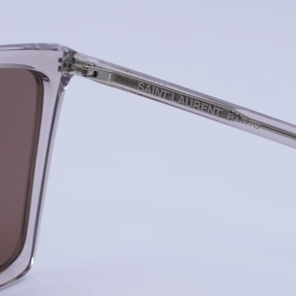 Saint Laurent Paris New Saint Laurent SL474 003 Sunglasses - Nude Frame, Brown Size ONE SIZE - 7 Thumbnail