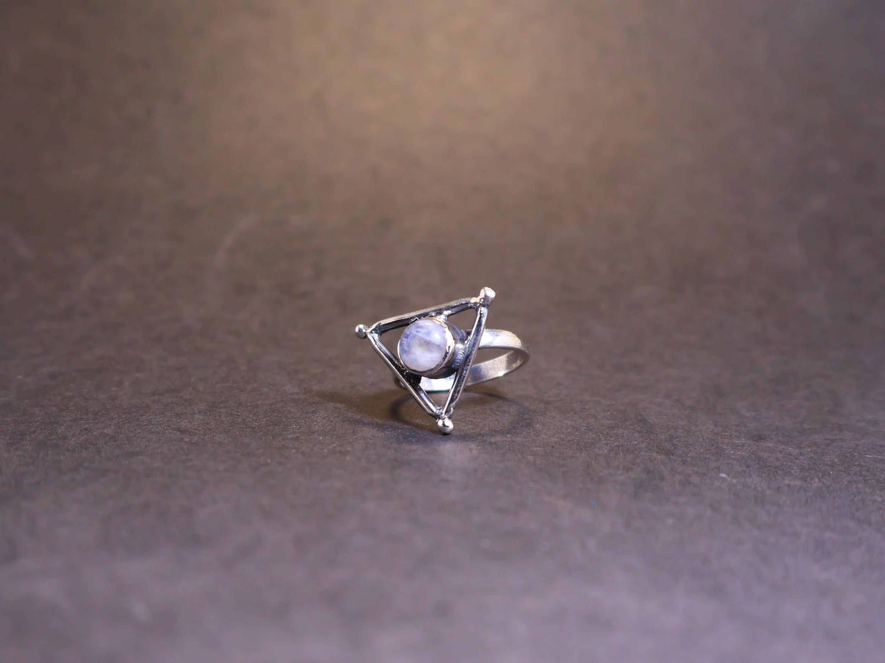 Handmade Moonstone Ring, 925 Sterling Silver Handmade Gemstone Ring, Size ONE SIZE - 5 Thumbnail