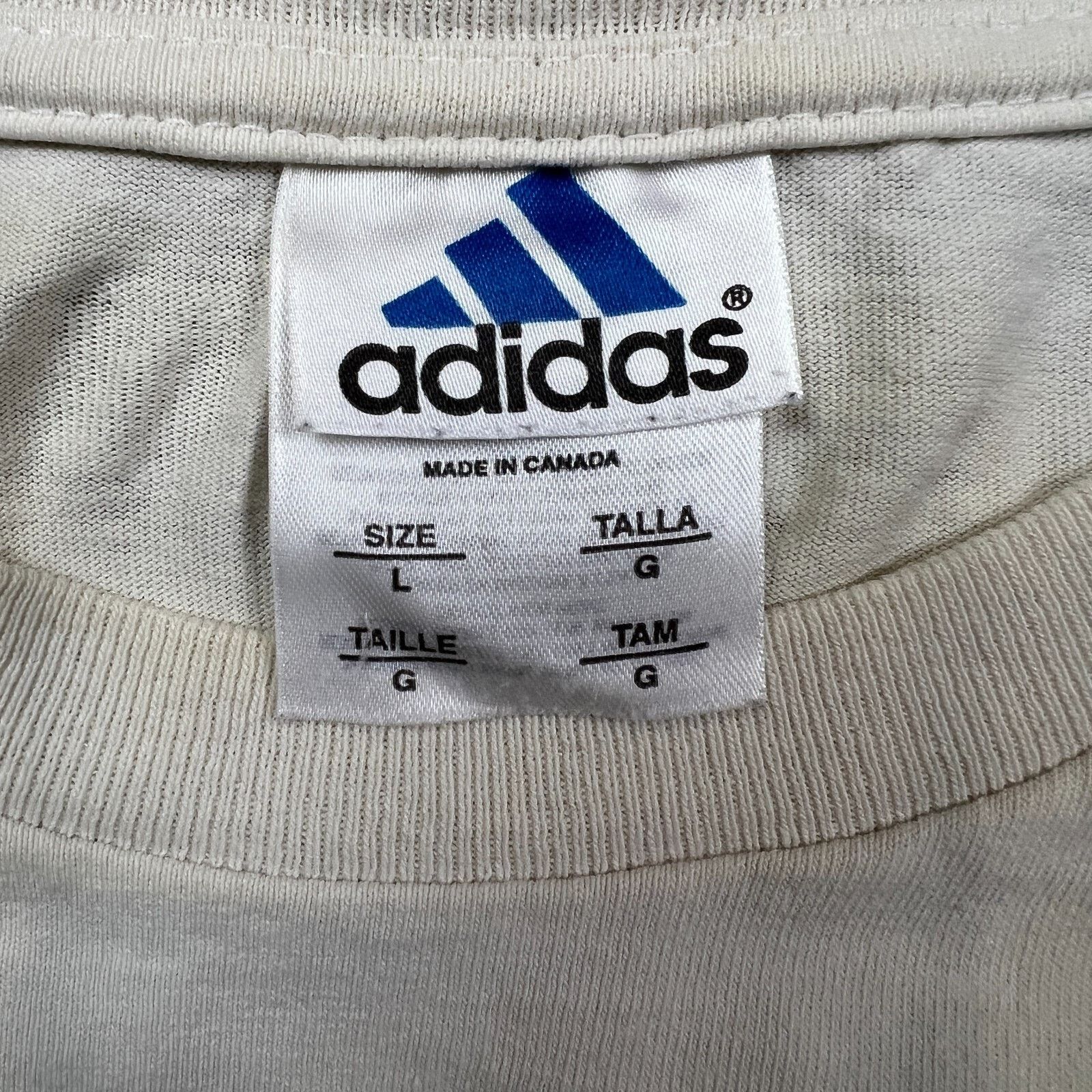 Adidas Vintage Adidas Long Sleeve Shirt 3 Stripes Graphic 90s Tee Size US L / EU 52-54 / 3 - 10 Thumbnail