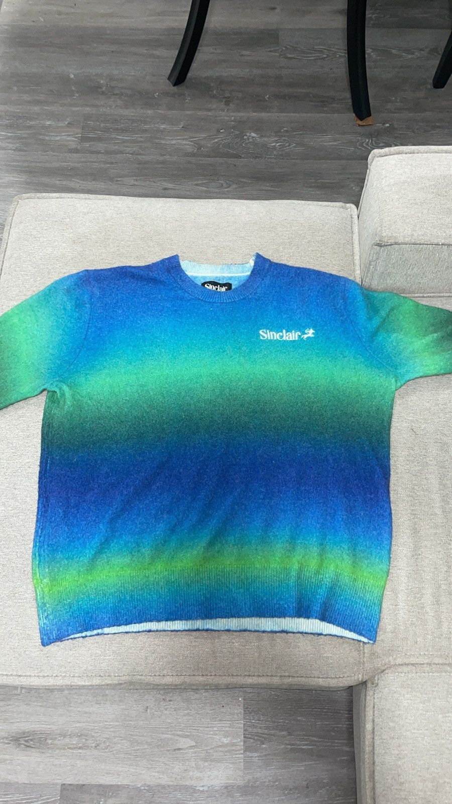 Sinclair Global Sinclair Tie-Dye Mohair Print Crew Neck Pullover Size US L / EU 52-54 / 3 - 1 Thumbnail