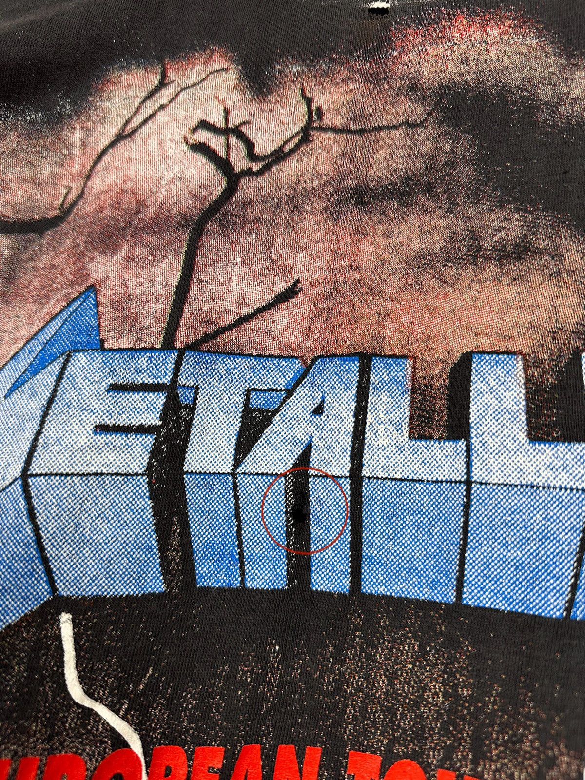 Band Tees 1992 Vintage Metallica All Over Print European Tour T-Shirt Size US M / EU 48-50 / 2 - 25 Thumbnail