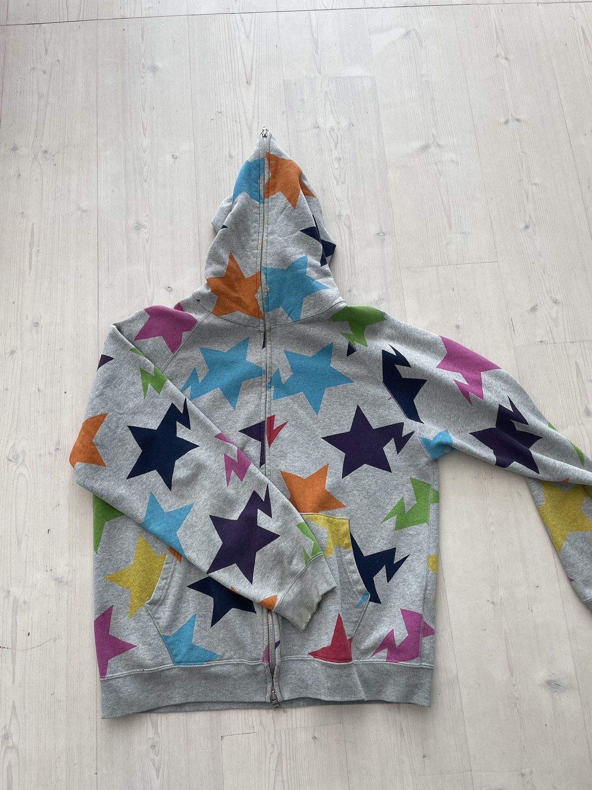 Bape × Vintage Sta Pattern Full Zip Hoodie Size US M / EU 48-50 / 2 - 1 Thumbnail