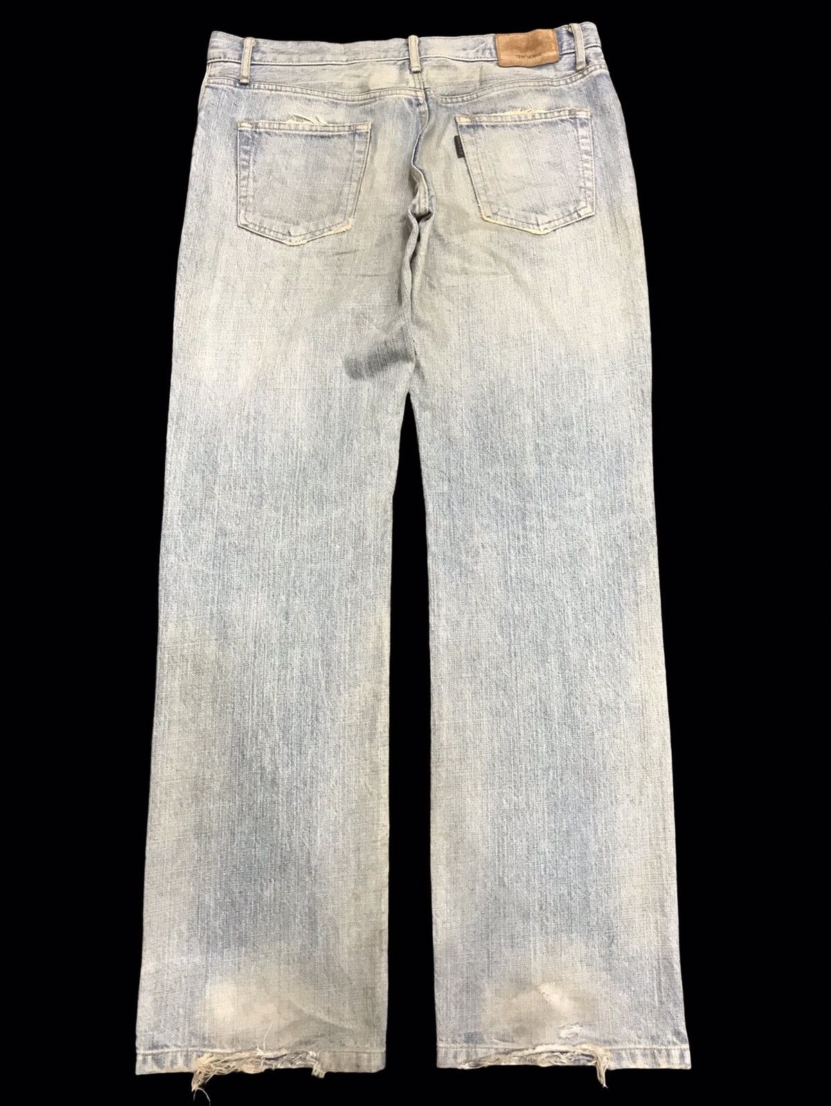 Japanese Brand × Tete Homme 💥ARCHIVAL💥TETE HOMME DIRTY DISTRESSED DENIM F129 Size US 34 / EU 50 - 2 Thumbnail