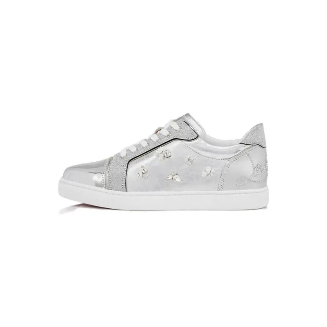 Christian Louboutin os11x0526 Fun Vieira Sneakers in Silver Size US 7 / IT 37 - 1 Thumbnail