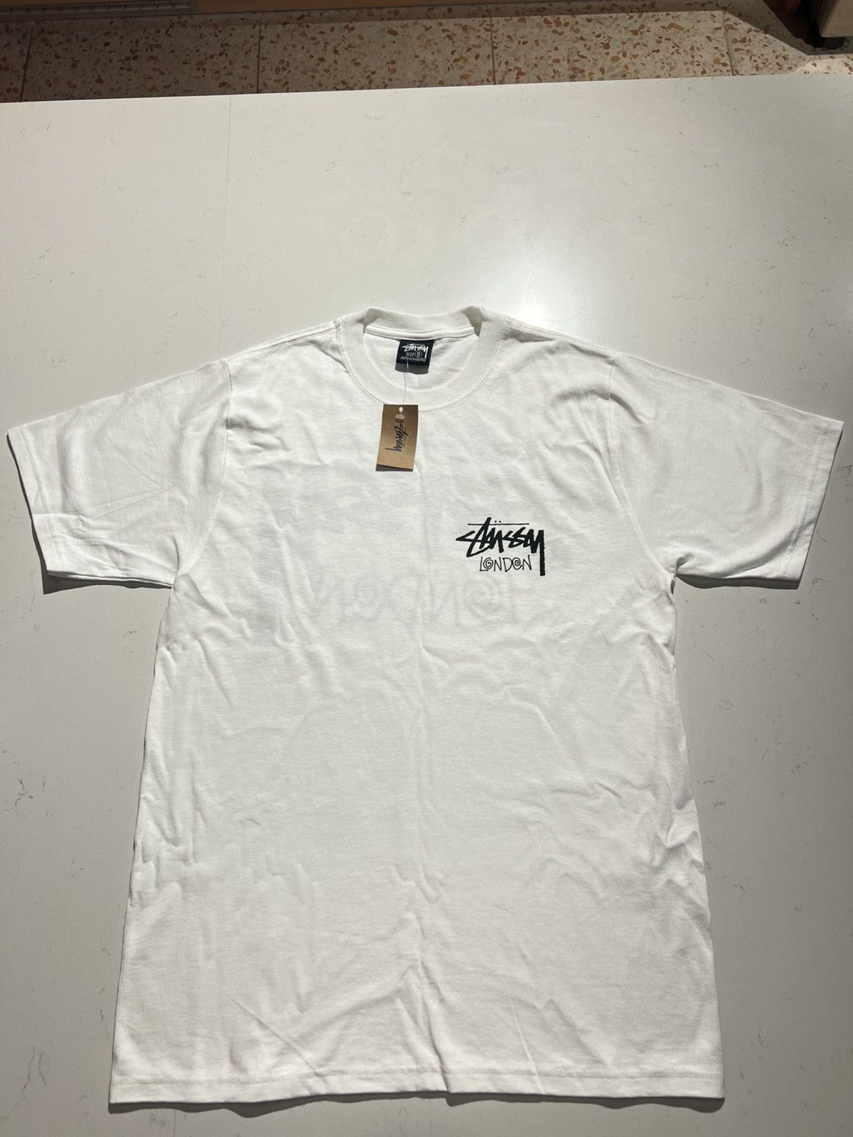 トップス STUSSY LONDON TEE Stussy x Dover Street Market London T Shirt - White - Size L