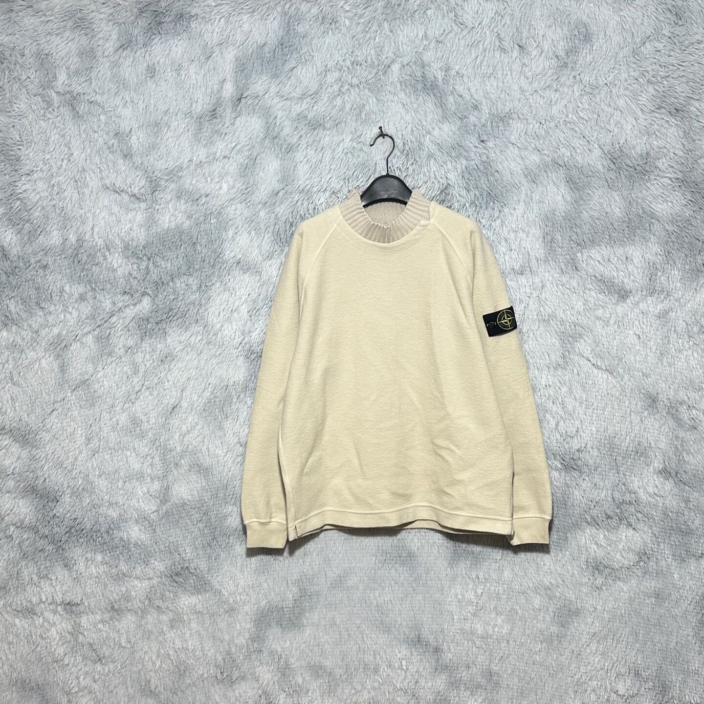 Stone Island stone island wool turtleneck sweater in beige Size US L / EU 52-54 / 3 - 1 Thumbnail