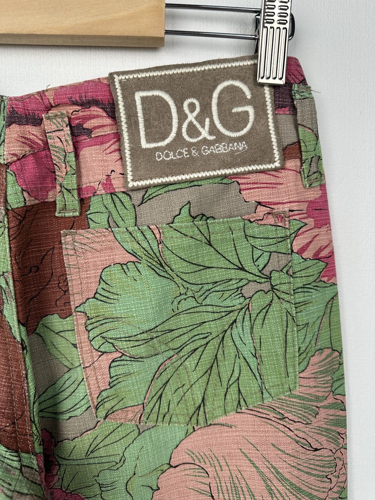 Dolce & Gabbana SS 2001 DOLCE & GABBANA Floral Print Flared Jeans Denim Size 26" / US 2 / IT 38 - 8 Thumbnail
