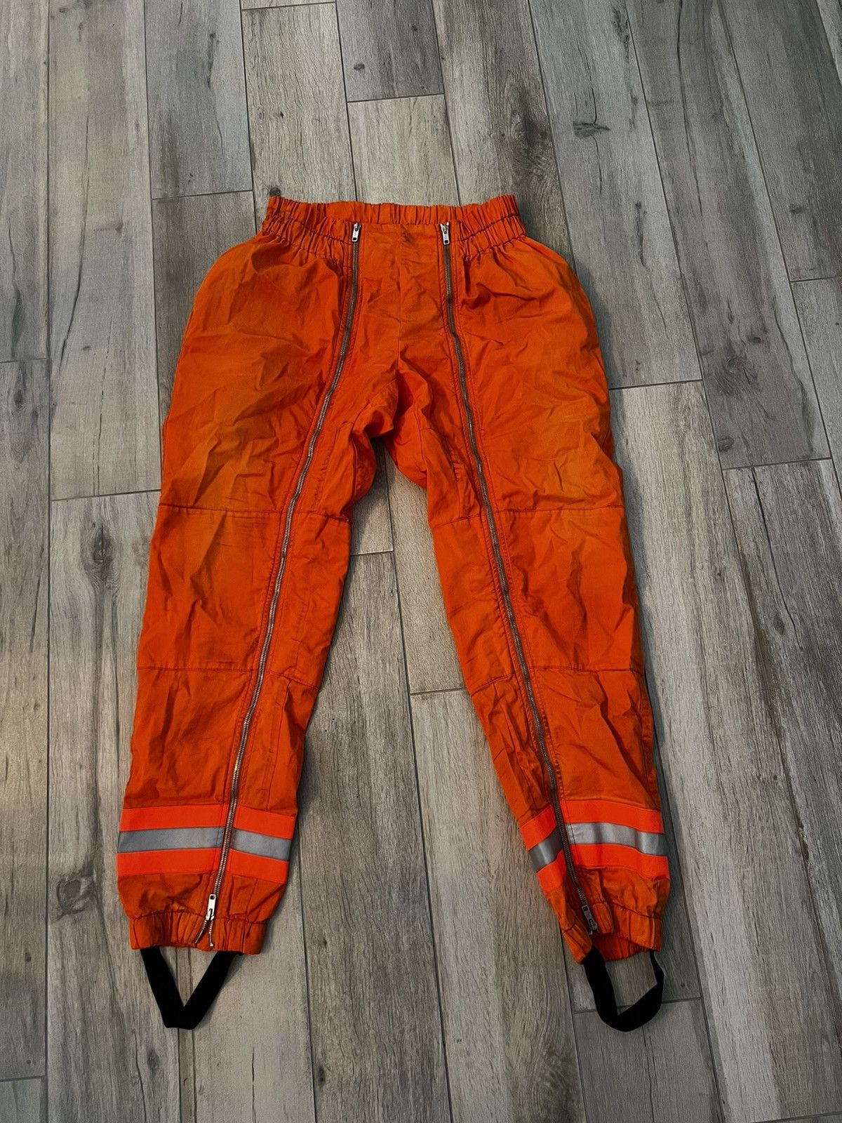 Calvin Klein 205W39NYC Raf Simons FW19 runway fireman orange pants Grailed
