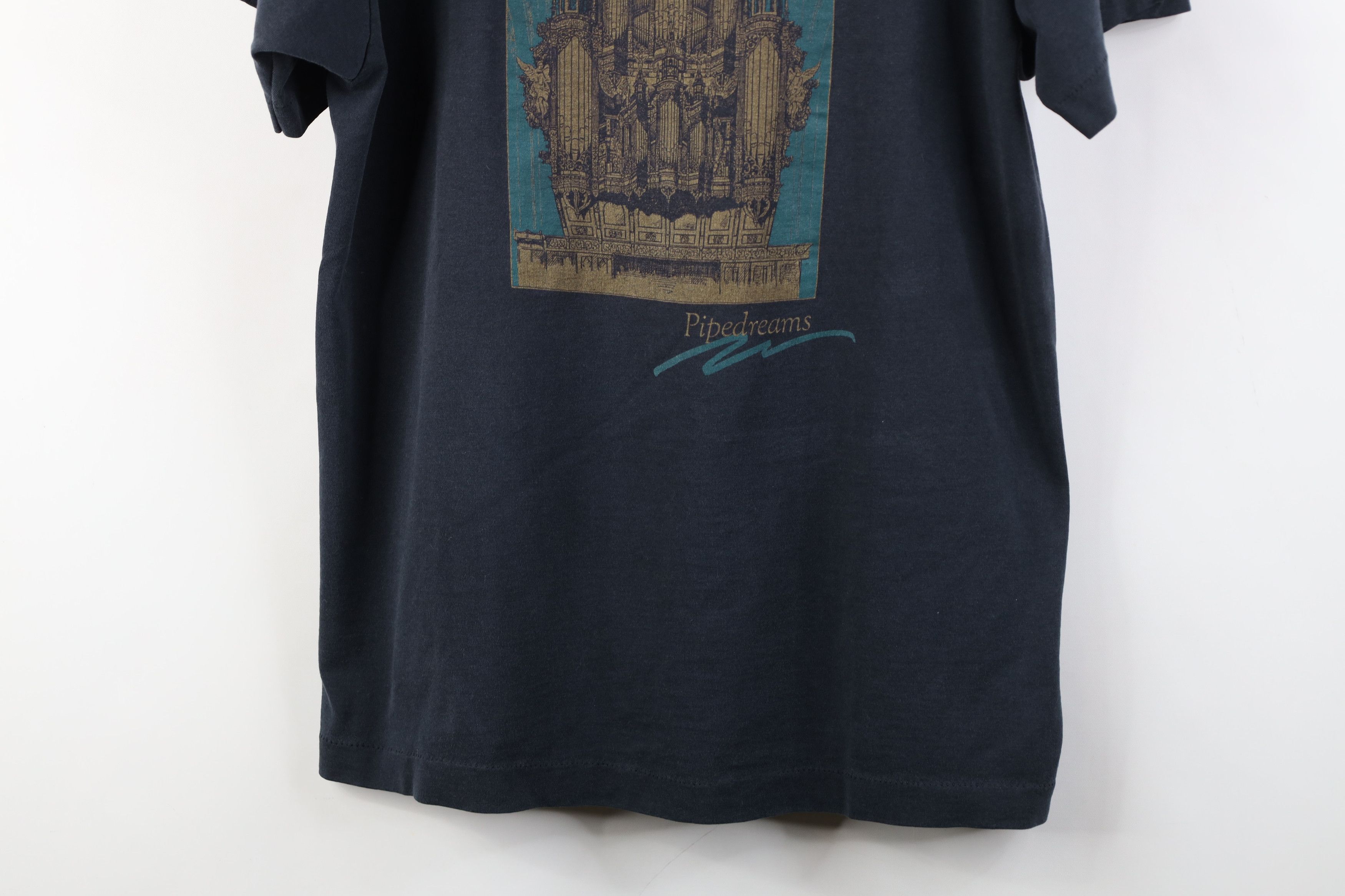 Vintage Vtg 80s 90s Streetwear Dreams Organ Pipe Piano T-Shirt USA Size US L / EU 52-54 / 3 - 3 Thumbnail