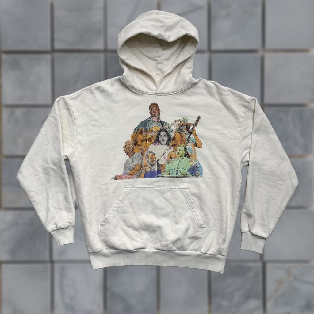 Vintage Zach Bryan Hoodie Mens Small White Quittin Time Tour Fleece Graphic Crew Neck Pockets Logo Size US S / EU 44-46 / 1 - 1 Thumbnail