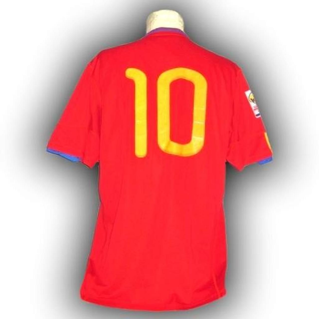 Adidas Spain 2009 2010 Home Shirt Jersey Fabregase Size US L / EU 52-54 / 3 - 3 Thumbnail