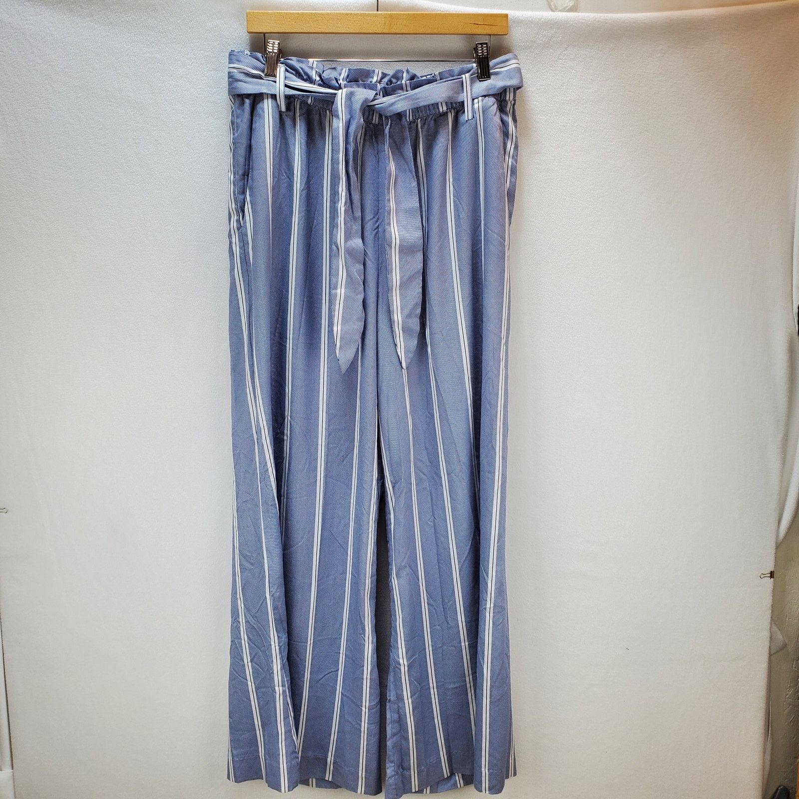 H&M H&M Wide Leg Pant Womens 12 Paper Bag Straight Leg Size 34" / US 12 / IT 48 - 3 Thumbnail
