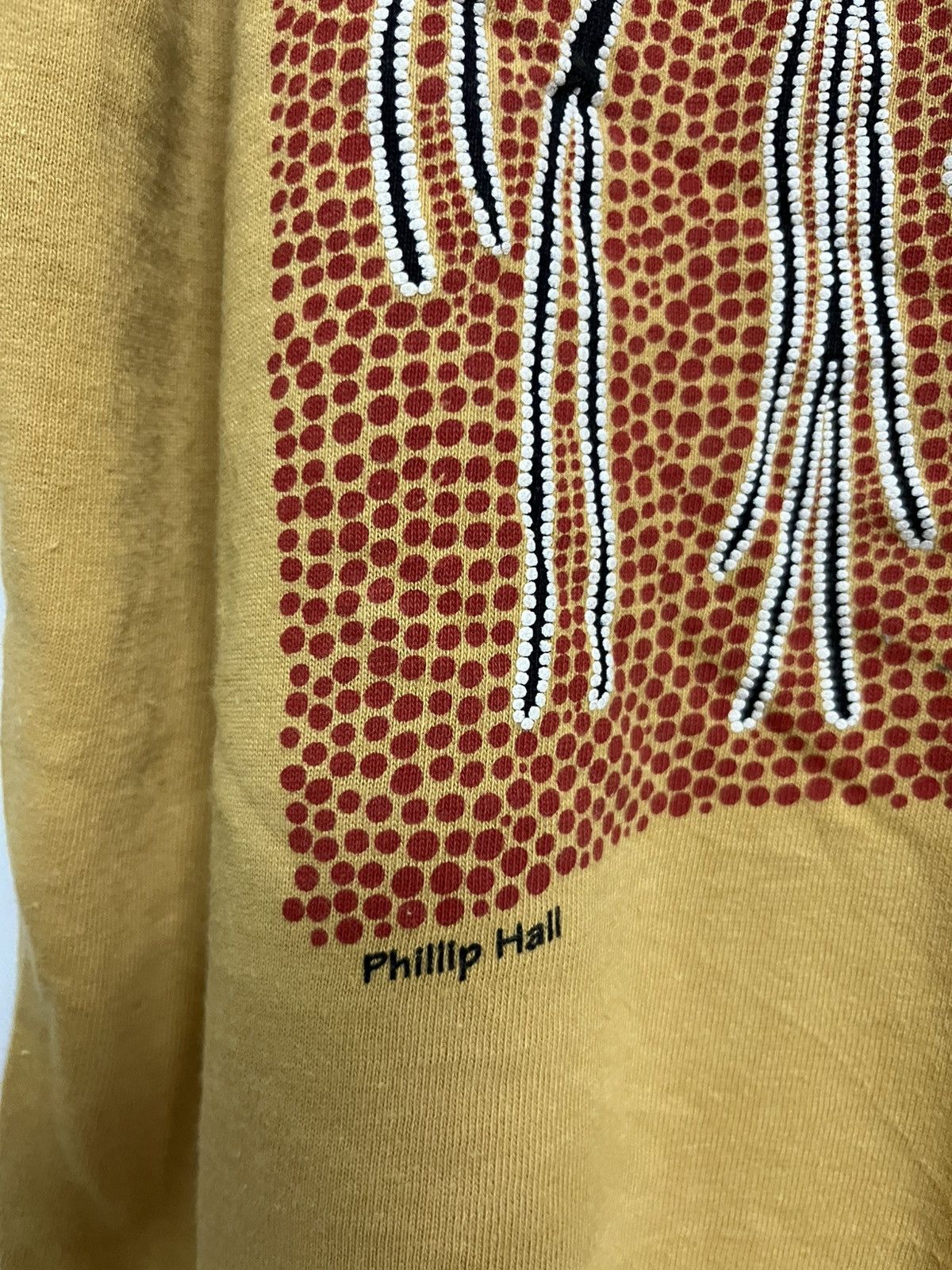 Fuck Art, Make Tees × Vintage 🔥 90s PHILLIP HALL GATHERING THE SPIRIT AUSTRALIAN ART Size US L / EU 52-54 / 3 - 4 Thumbnail