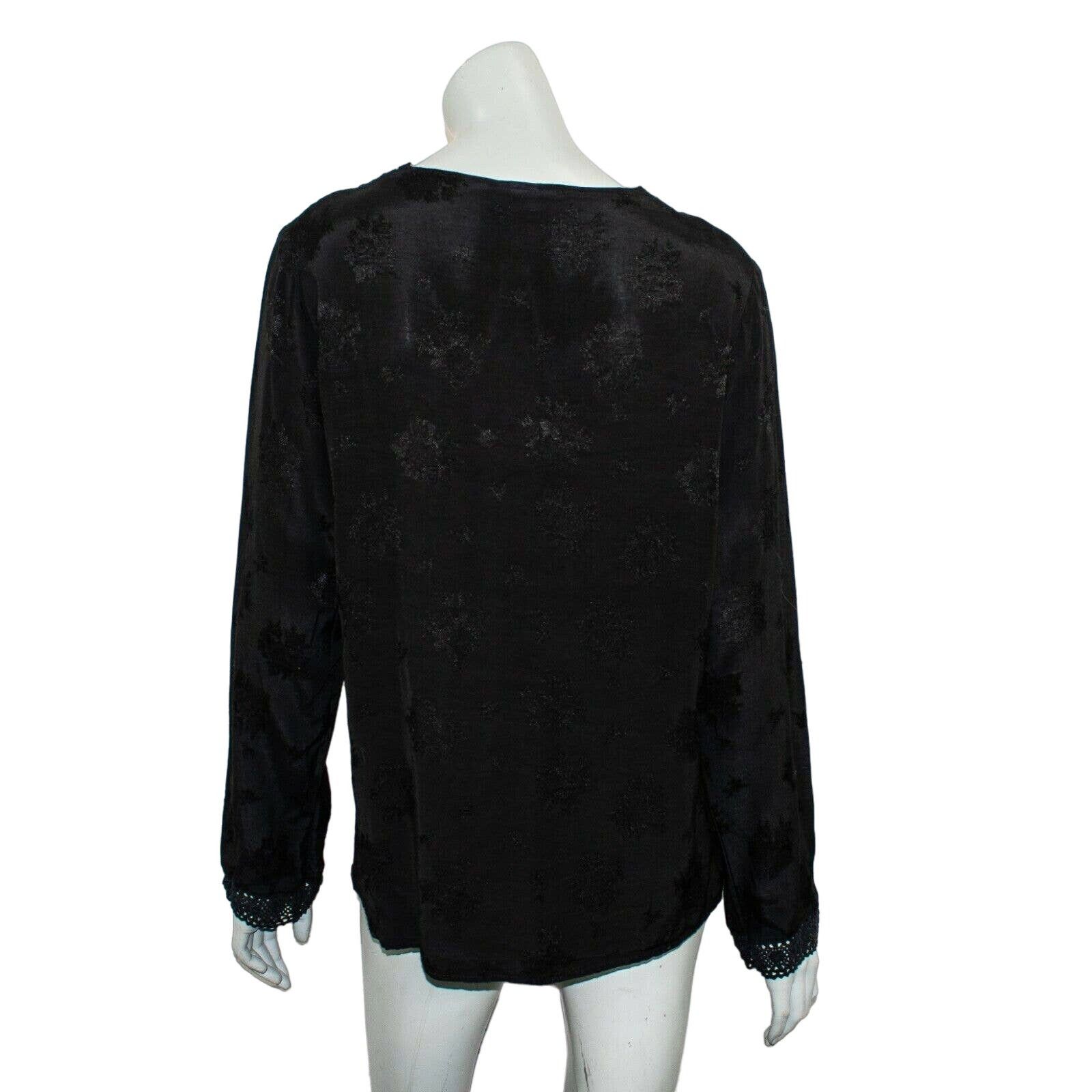CP Shades CP SHADES Black Floral Button-up Shirt Rayon Size Medium Size M / US 6-8 / IT 42-44 - 5 Thumbnail