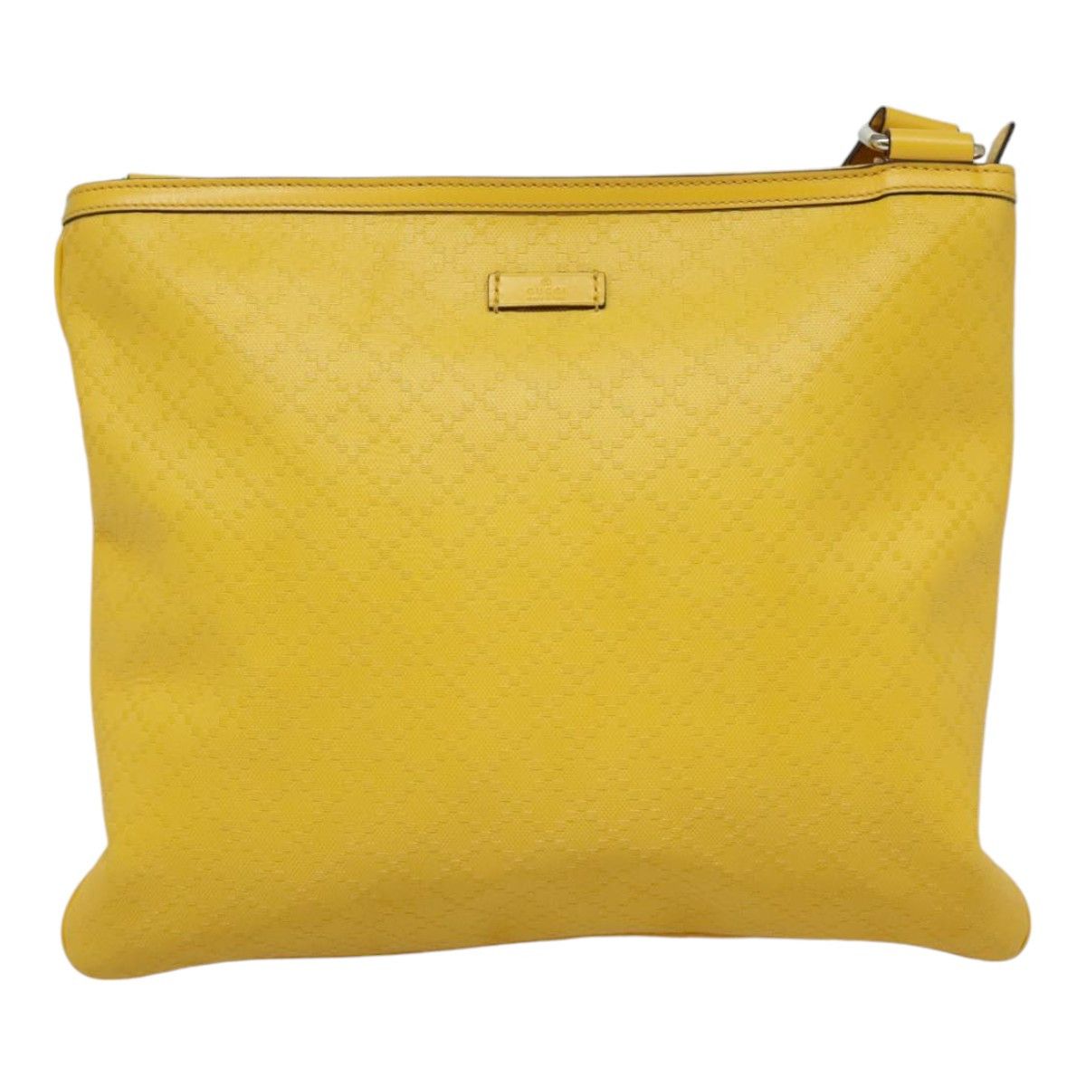 Gucci Diamantissima Yellow Leather Shoulder Bag (Pre-Owned) Size ONE SIZE - 1 Thumbnail