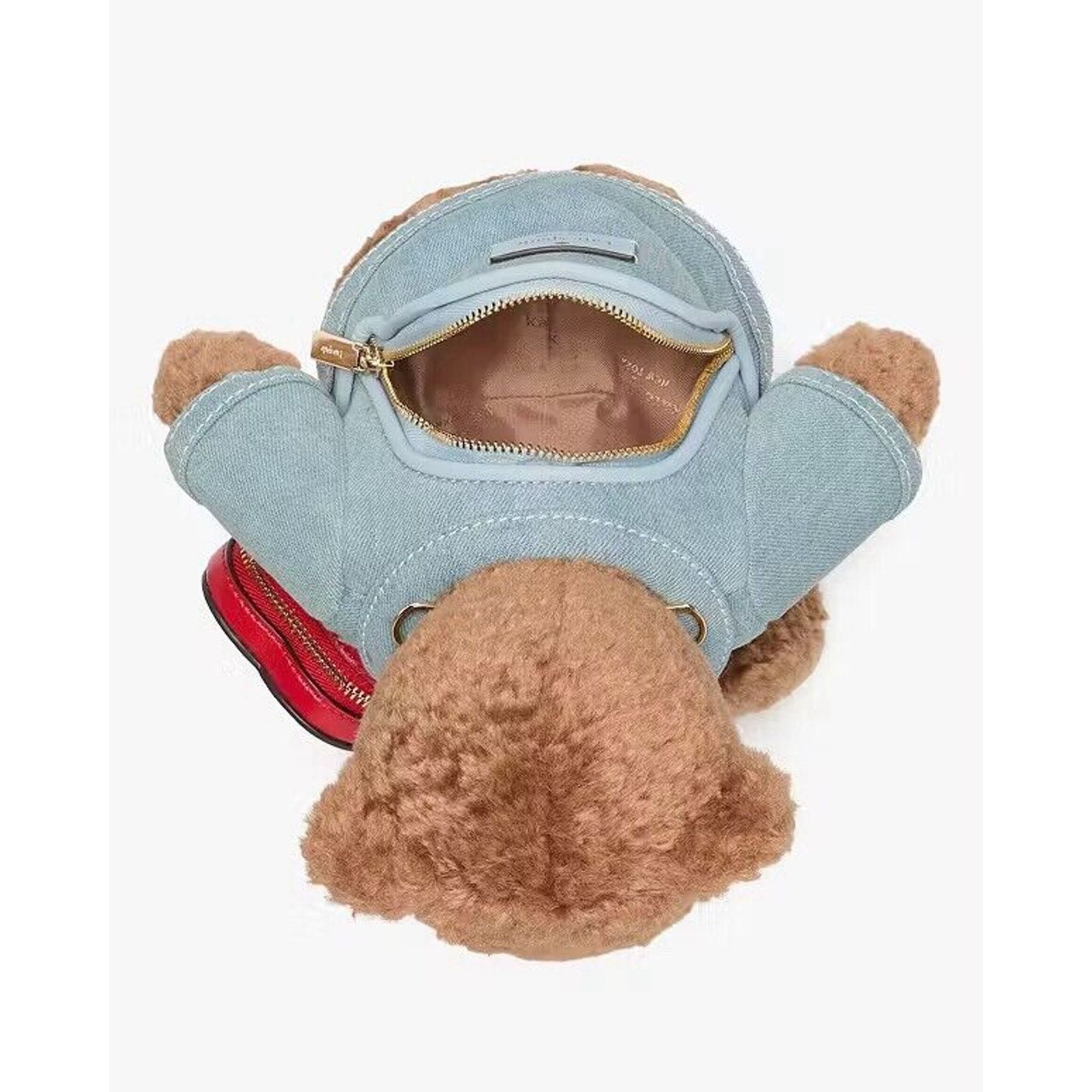 Kate Spade NWT Kate Spade Katie Bear Denim 3D Teddy Bear Crossbody Bag Size ONE SIZE - 7 Thumbnail
