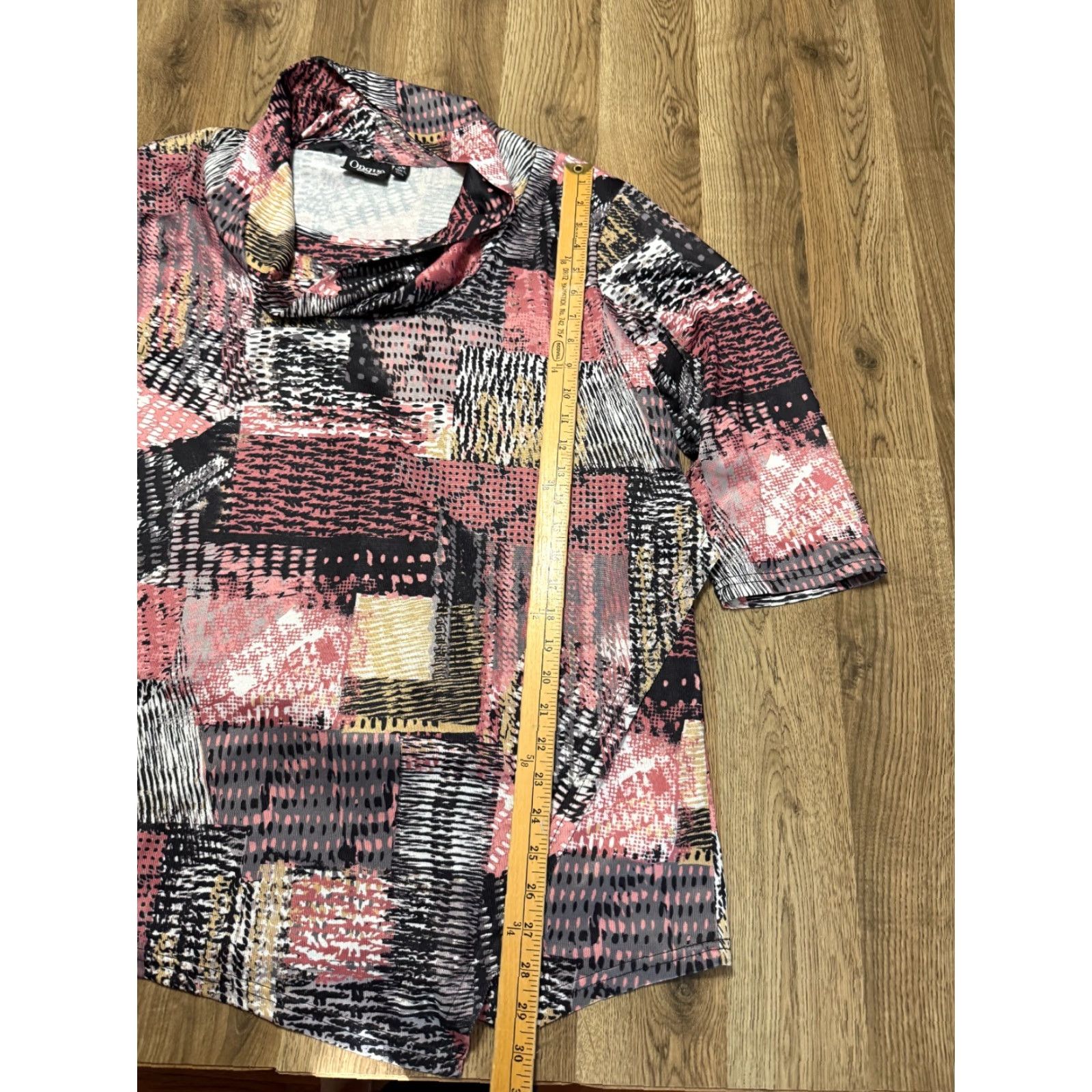 Pinko Onque Casual Shirt 2X Pink Long Sleeve Turtleneck Womens Size XXL / US 16-18 / IT 52-54 - 7 Thumbnail