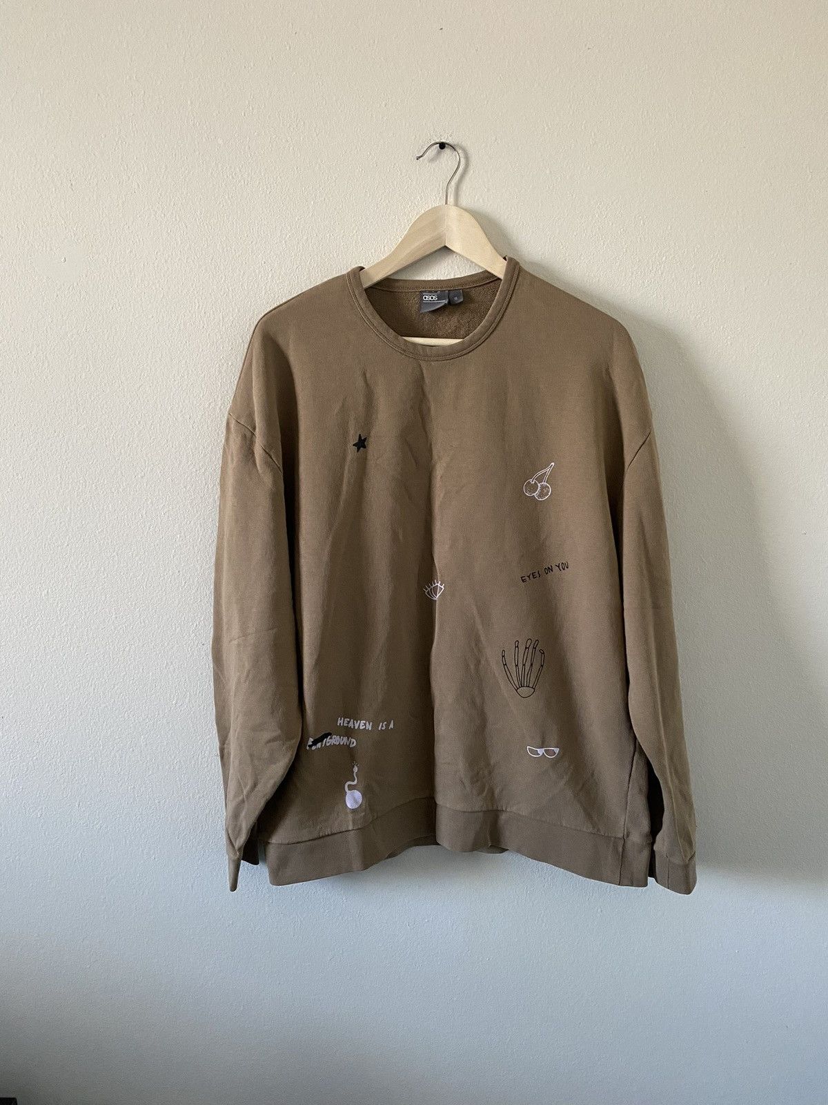Asos ASOS Oversized Sweatshirt with Prints Size US XL / EU 56 / 4 - 1 Thumbnail