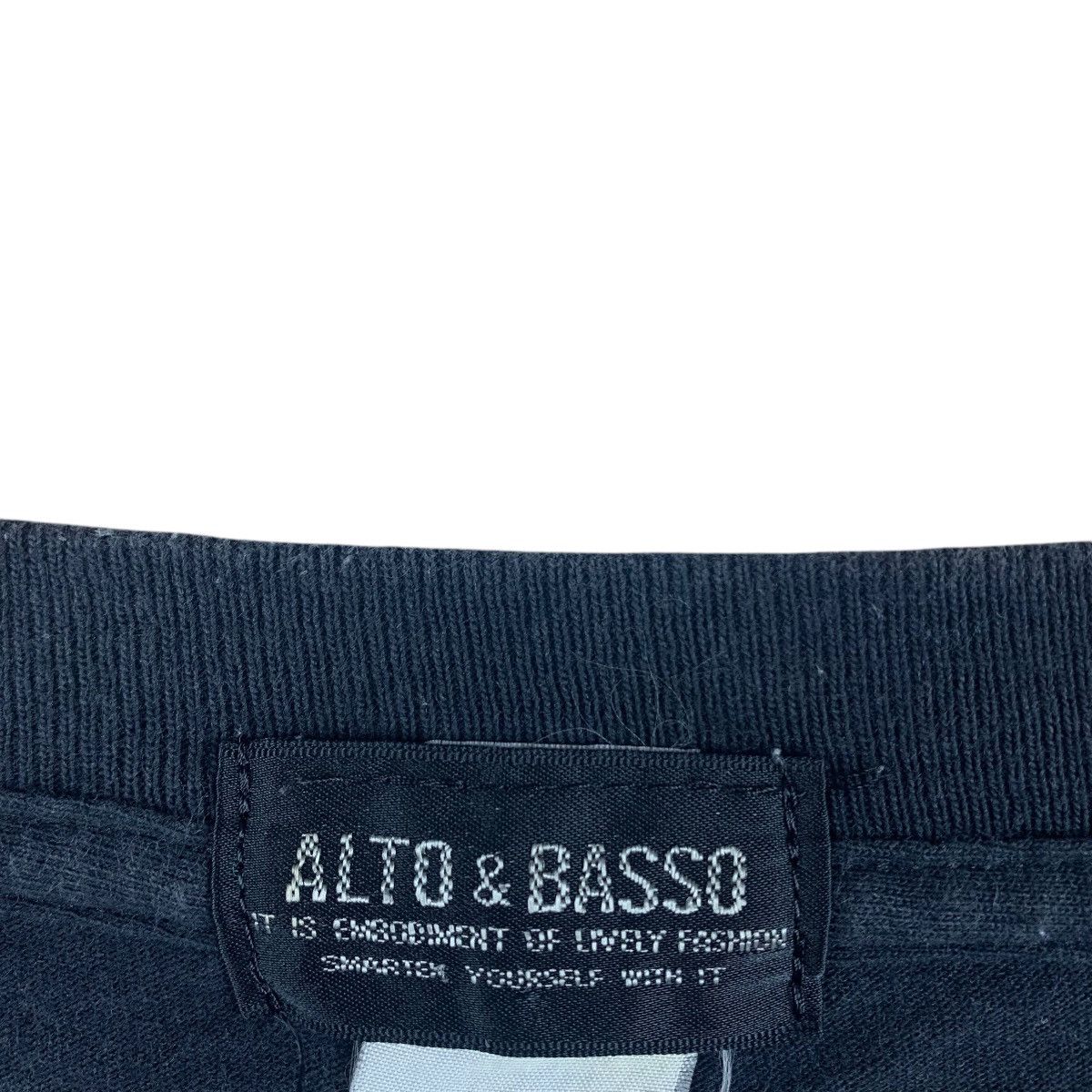 Japanese Brand × Vintage Vintage ALTO & BASSO Black hearts printed tee shirt Size US S / EU 44-46 / 1 - 3 Thumbnail