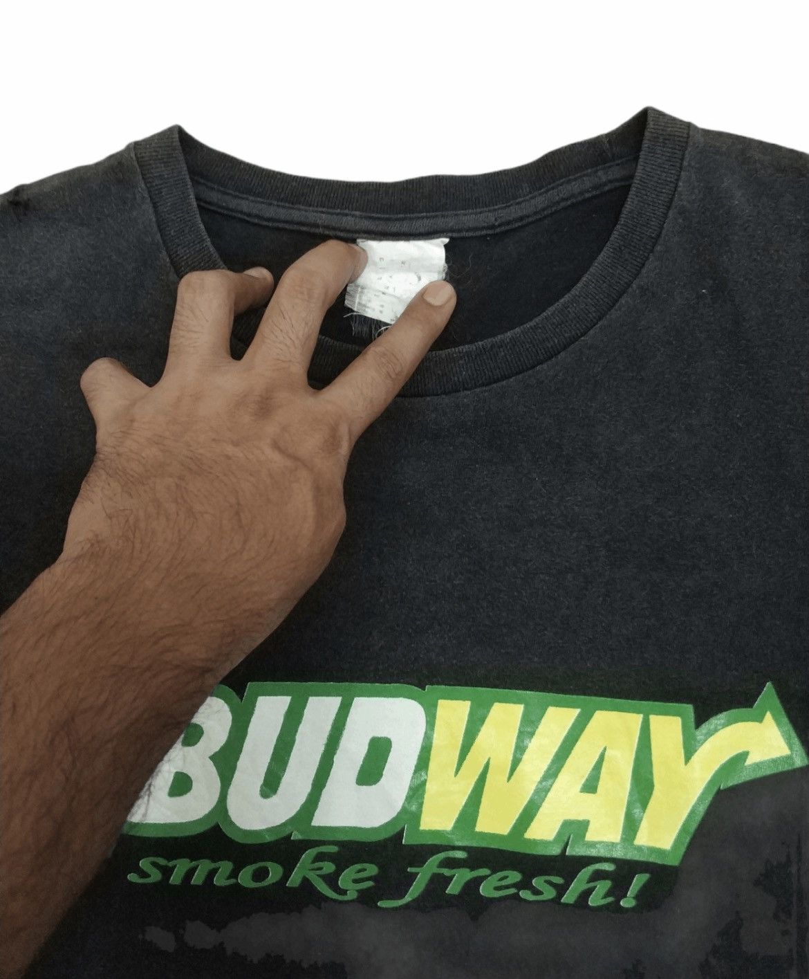 Japanese Brand 🔥Vintage Faded Subway Parody Budway Tees Size US M / EU 48-50 / 2 - 3 Thumbnail