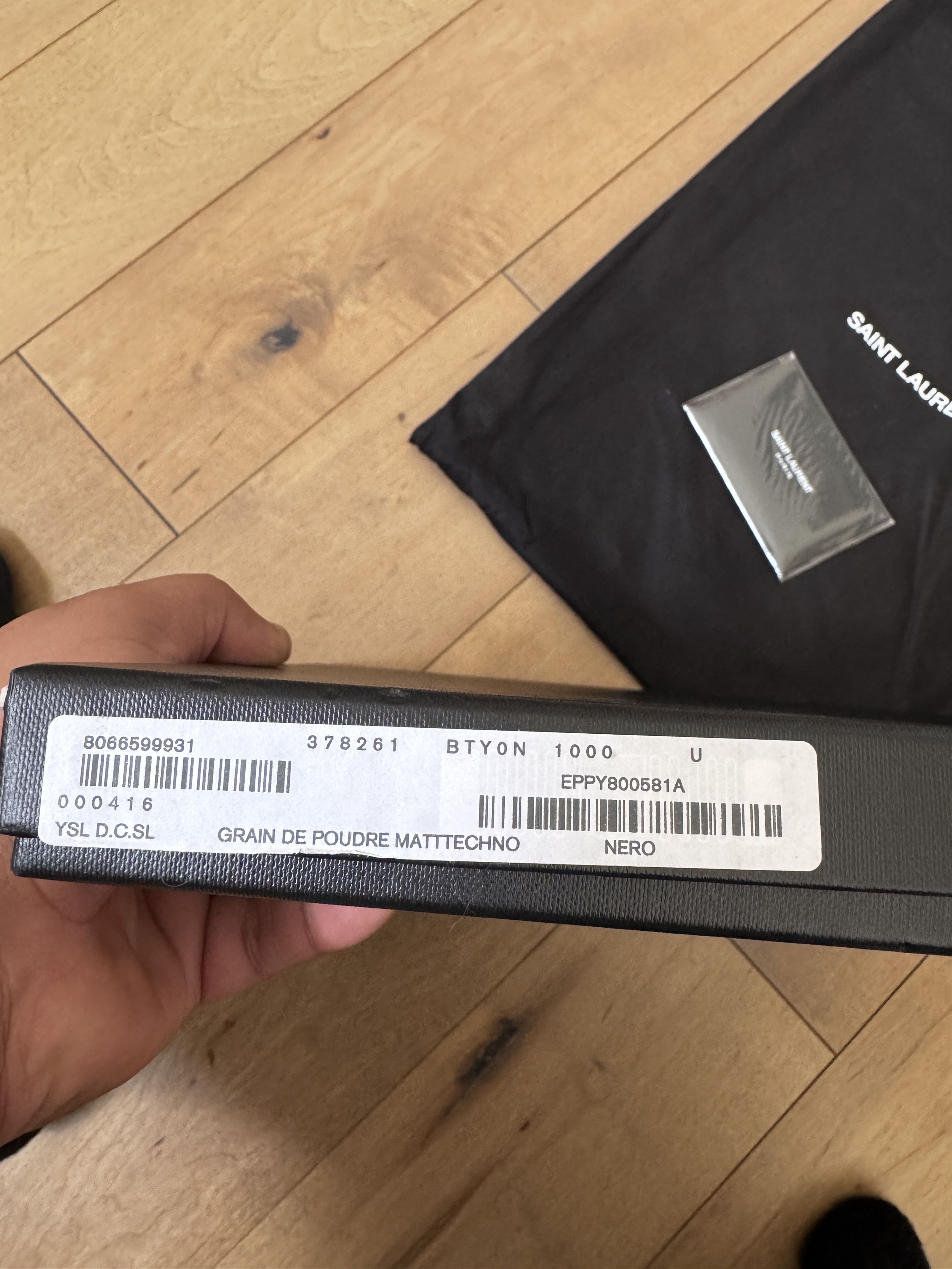 Saint Laurent Paris Saint Laurent Document Holder Leather Pouch - Large Size Size ONE SIZE - 8 Thumbnail