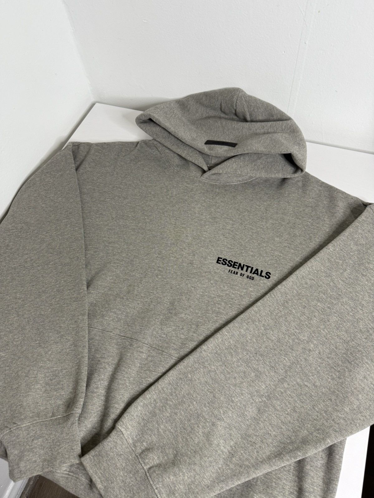 Essentials Essentials Full Logo Hoodie "Heather Grey" (XL) *BRAND NEW* Size US XL / EU 56 / 4 - 1 Thumbnail