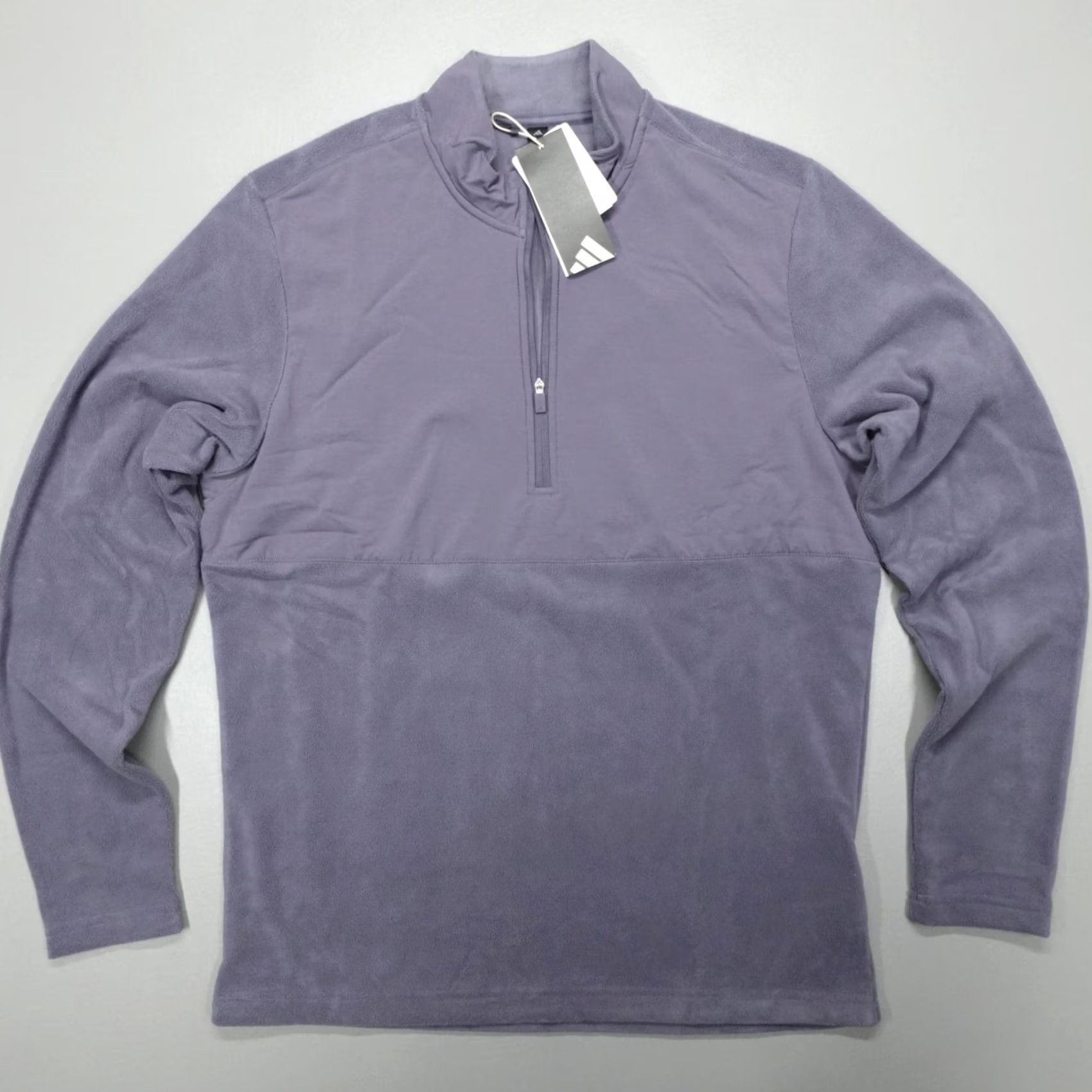 Adidas Adidas Pullover Fleece 1/4 Zip Mock Neck Mens M Dusty Purple 365 Ultimate Cozy Micro Fleece KA9874 Regular Fit Size US M / EU 48-50 / 2 - 2 Thumbnail