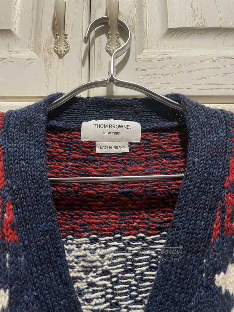 Thom Browne Thom Browne Coarse Floral Pattern Squirrel Rabbit Sweater, Size US L / EU 52-54 / 3 - 2 Thumbnail
